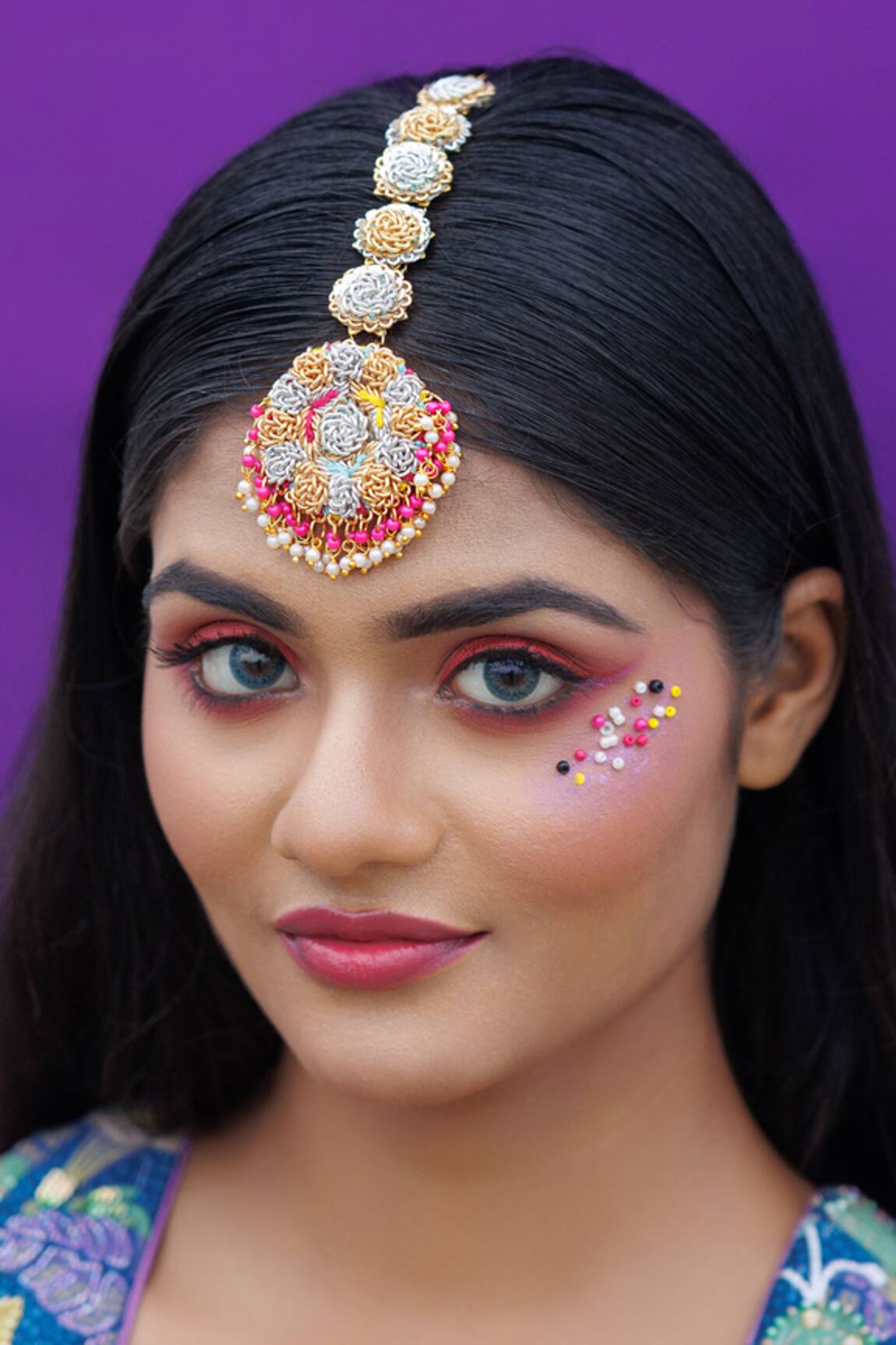 Kanyaadhan By Dhirajaayushi Multi Color Embroidered Jewellery Set