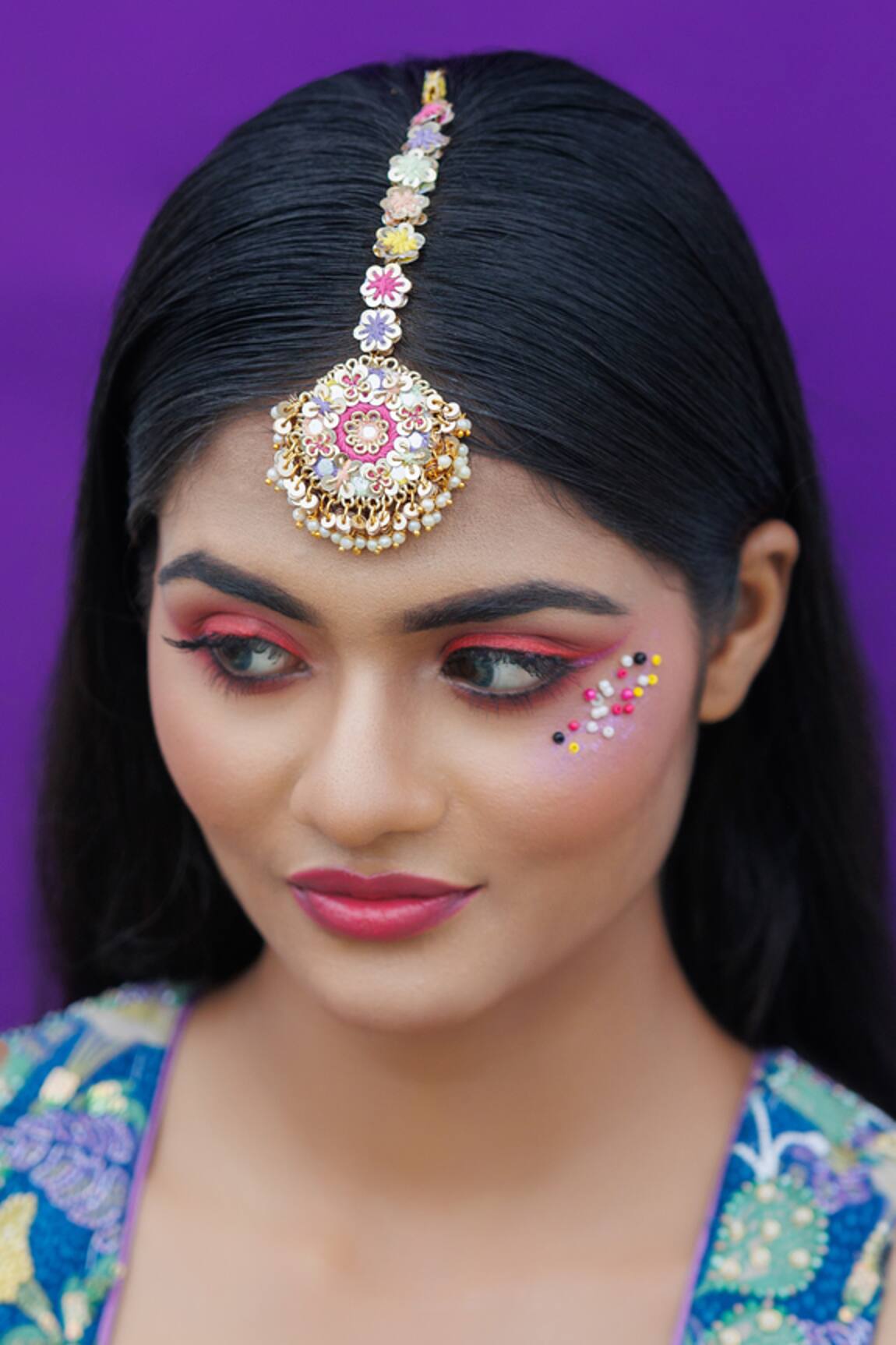 Kanyaadhan By Dhirajaayushi Multi Color Floral Embroidered Choker Set