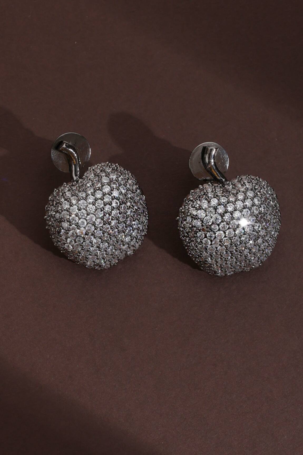 Swabhimann Cubic Zirconia Apple Studs 