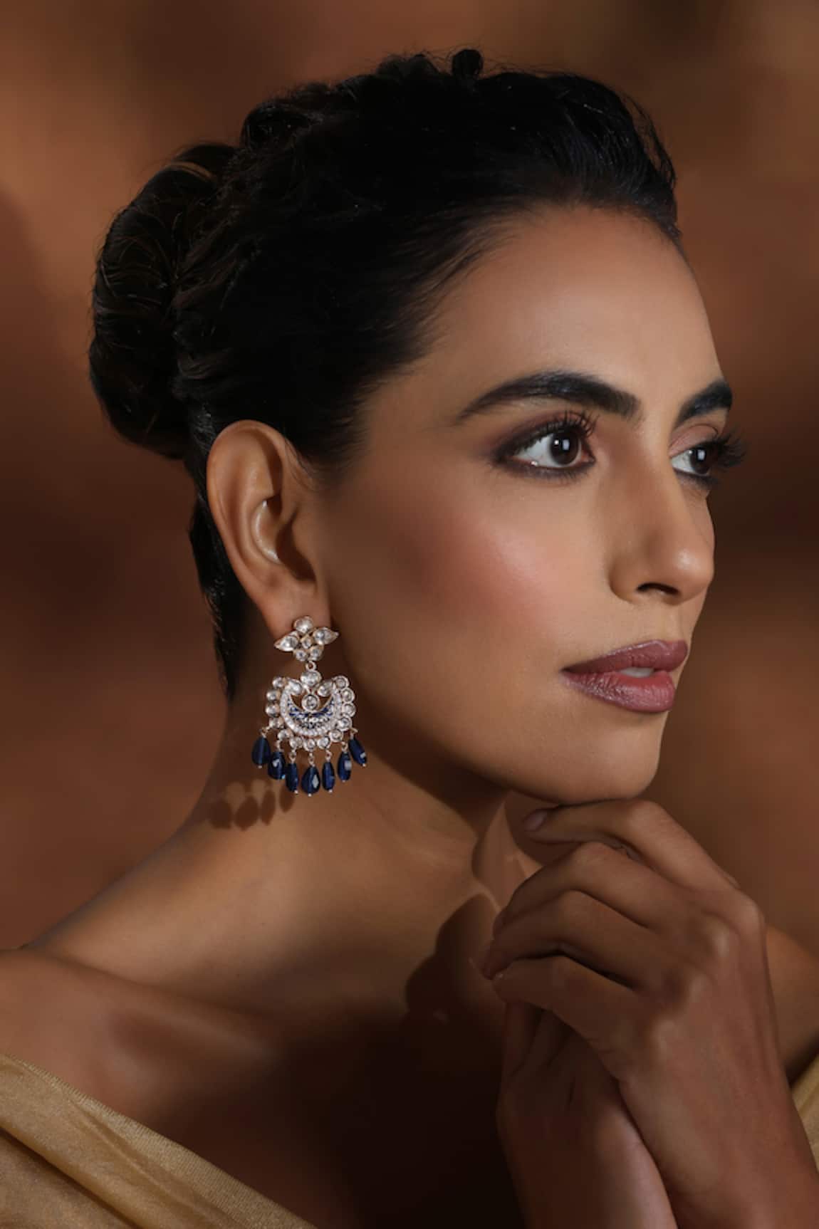 Swabhimann Polki Bead Drop Chandbalis 