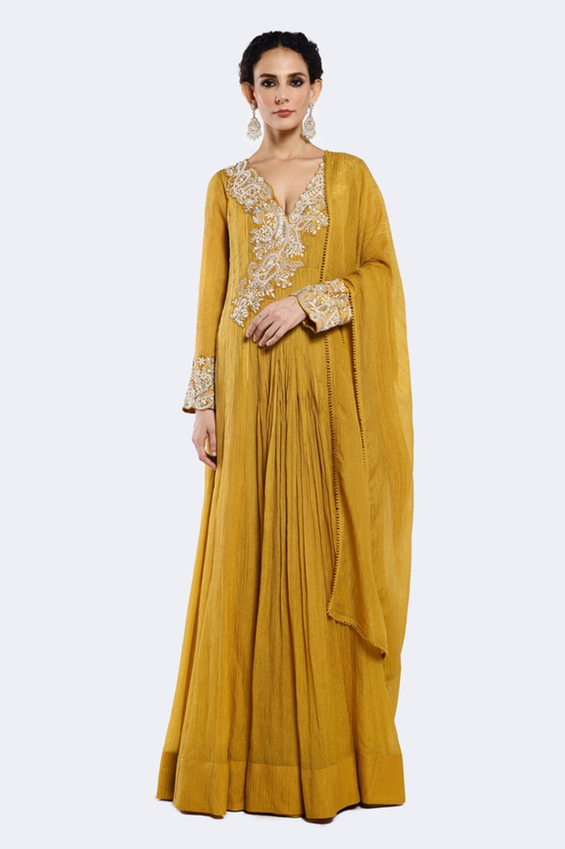 Onaya Floral Embroidered Anarkali Set 