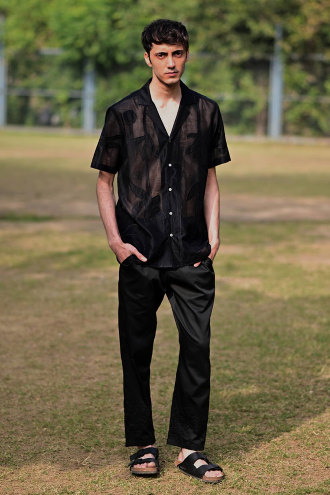 RAAS LIFE Dori Embroidered Black Trouser