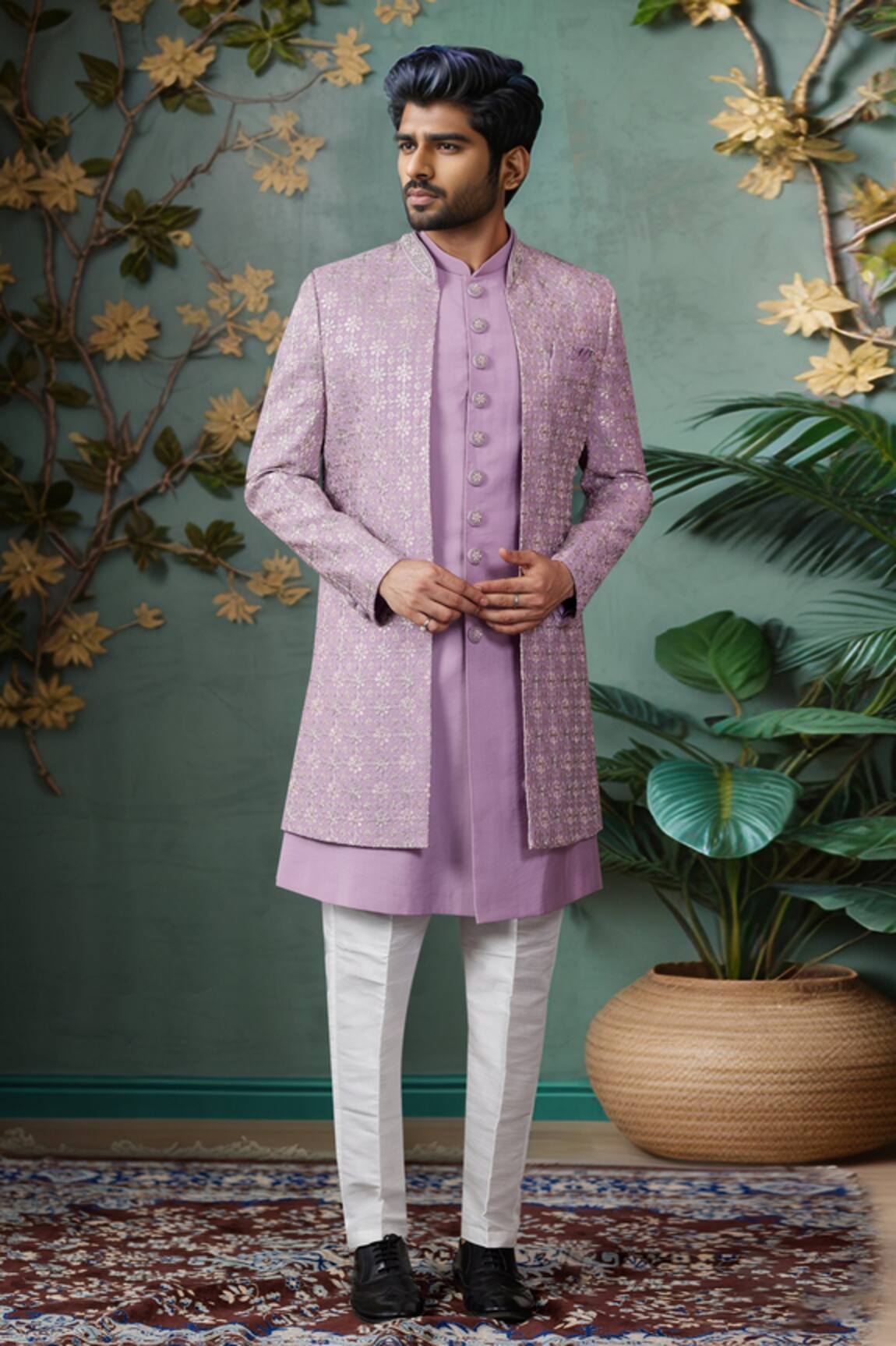 Arihant Rai Sinha Floral Embroidered Jacket Set