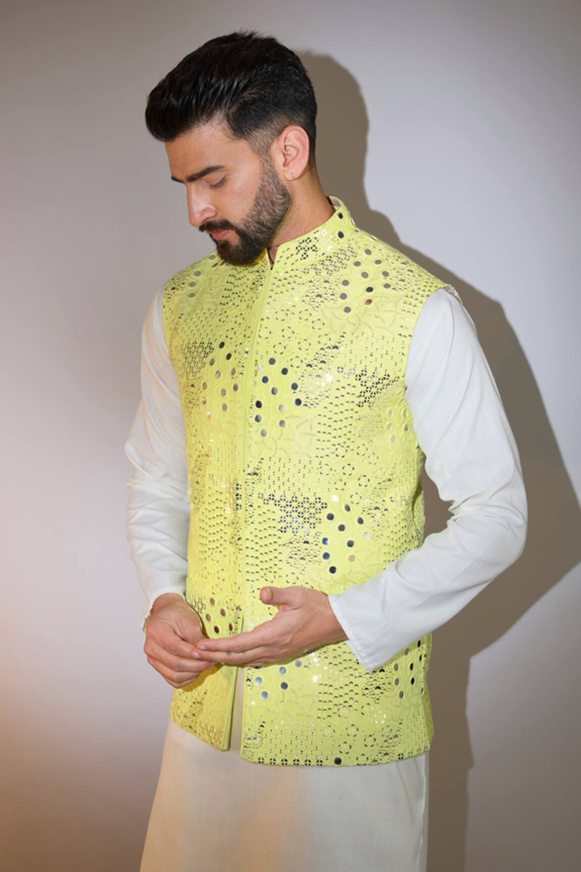 Kasbah Mirror & Sequin Embroidered Bundi