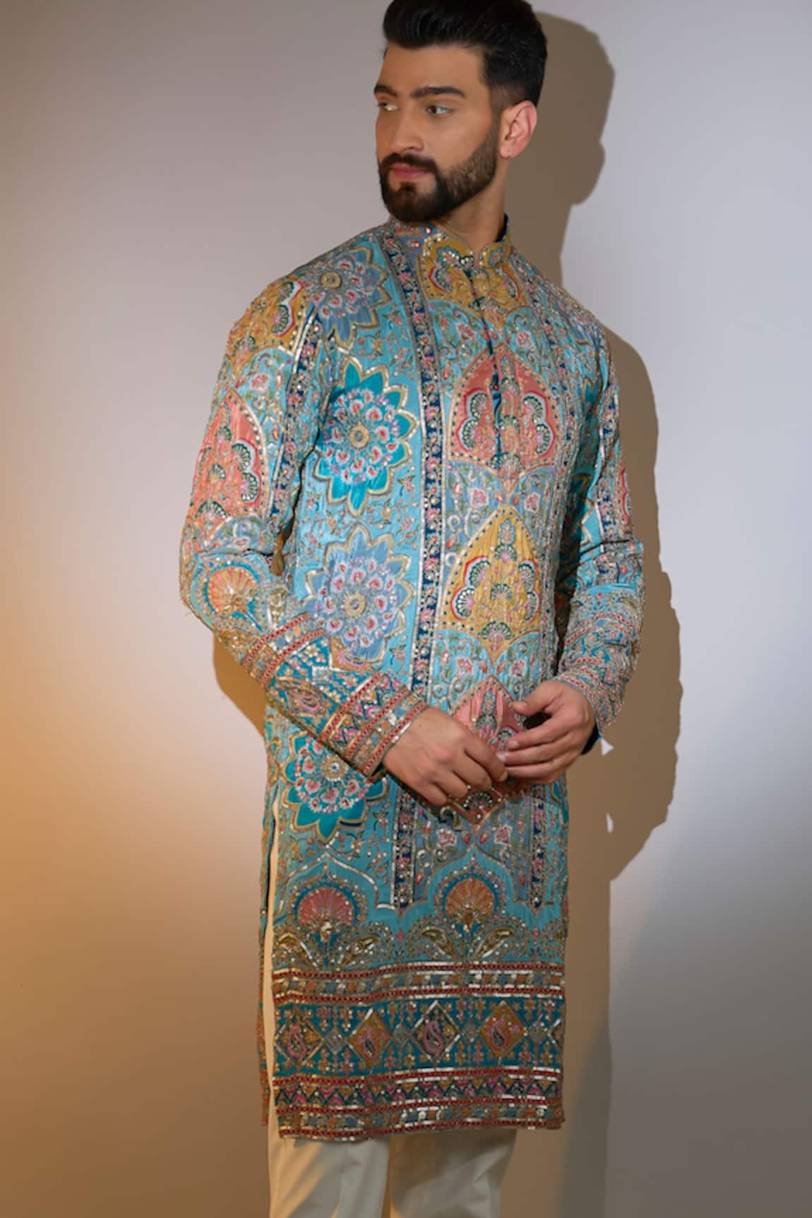 Kasbah Mughal Print Designer Kurta