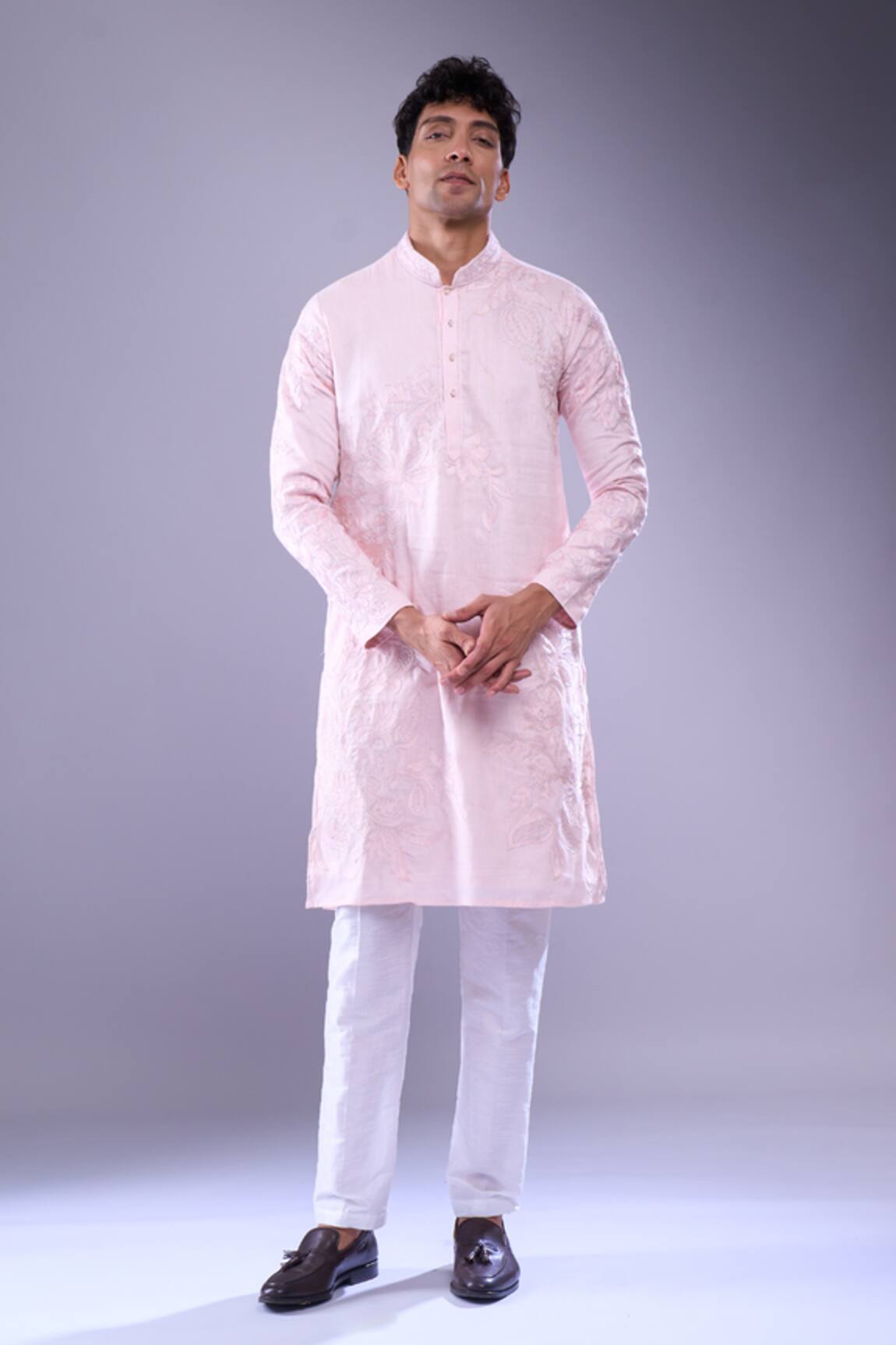 Arihant Rai Sinha Floral Aari Embroidered Kurta Set 