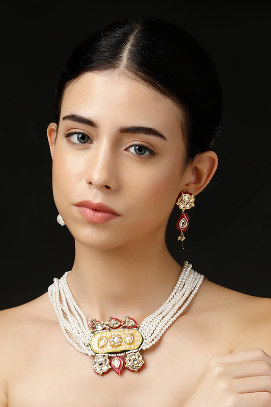 Dugran By Dugristyle Geometric Shaped Pendant Necklace Set 