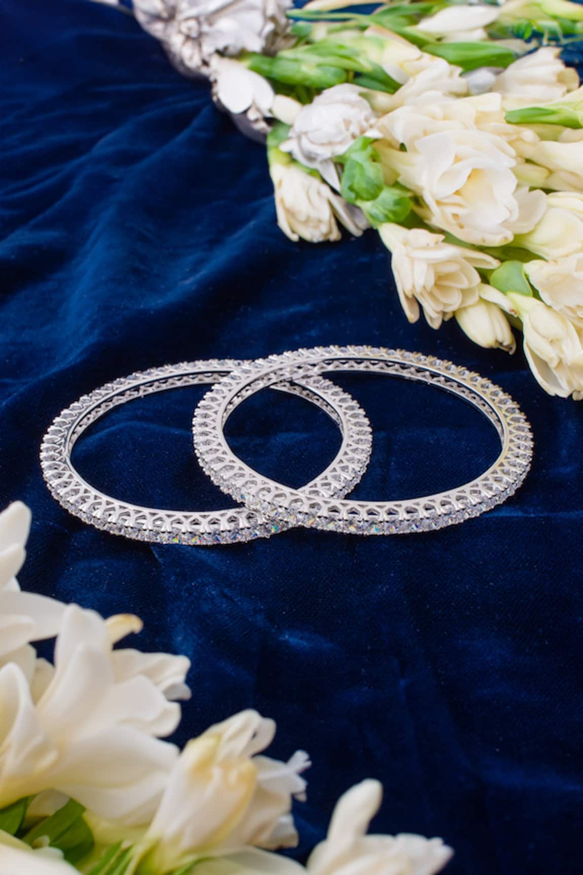 Vivinia By Vidhi Mehra Cubic Zirconia Embellished Bangles Set