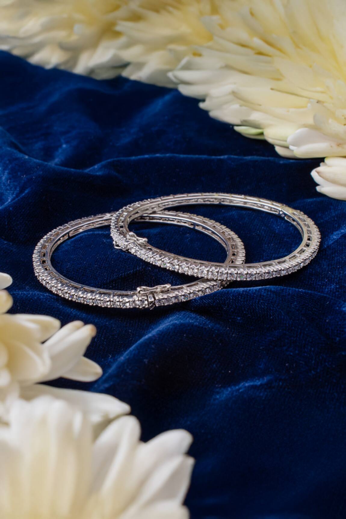 Vivinia By Vidhi Mehra Designer Zircon Stone Bangles Set