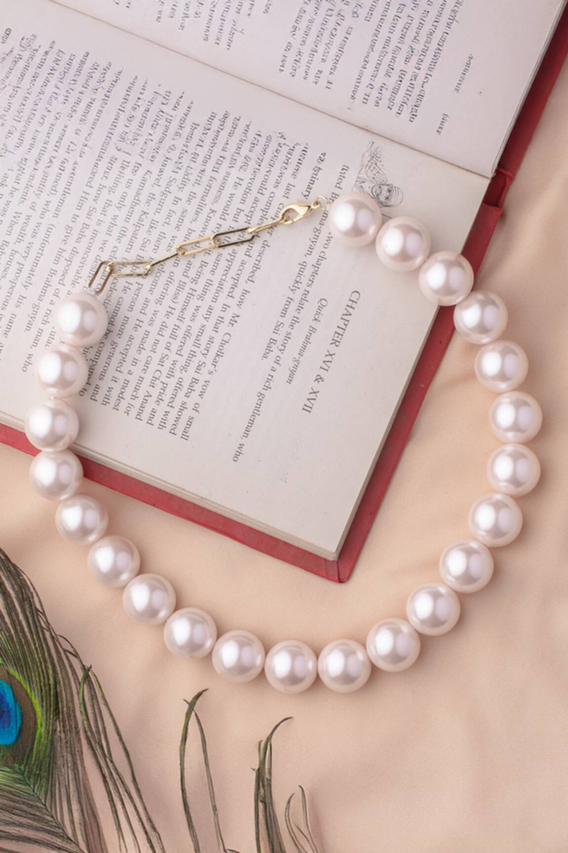 Vivinia By Vidhi Mehra Gold Plated Pearl Choker 