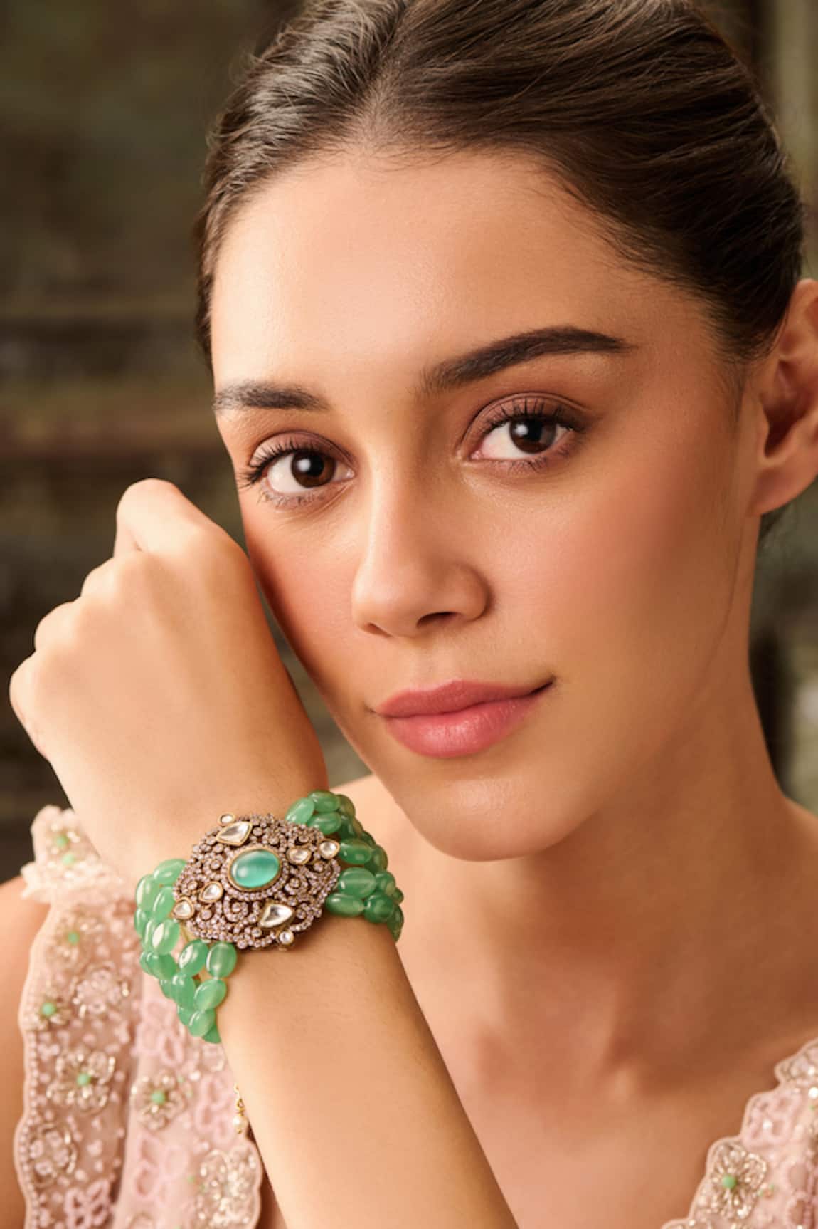 Paisley Pop Victorian Polki Bracelet 