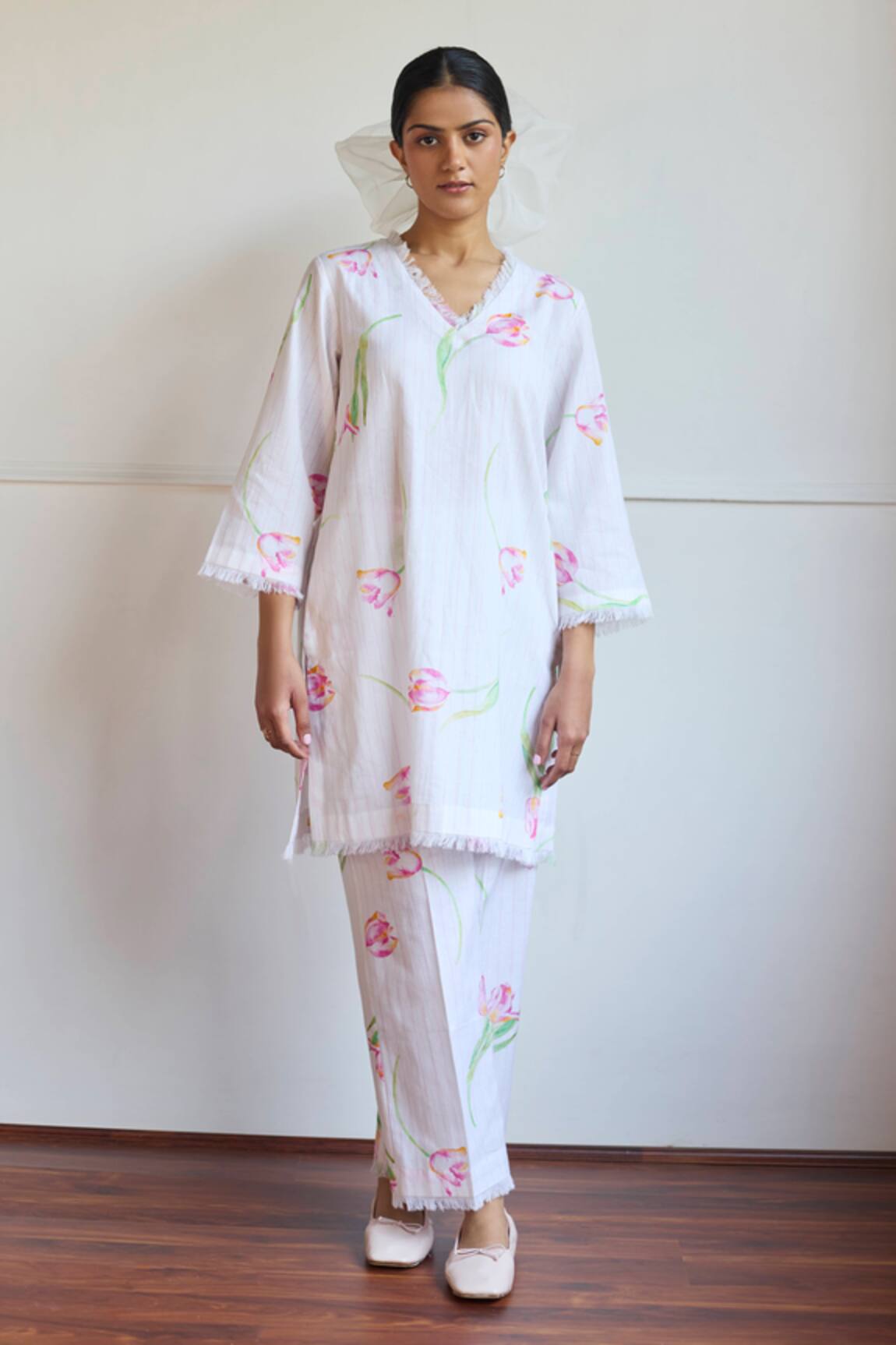 Juanita By Shubhda Tulip Print Kurta Set