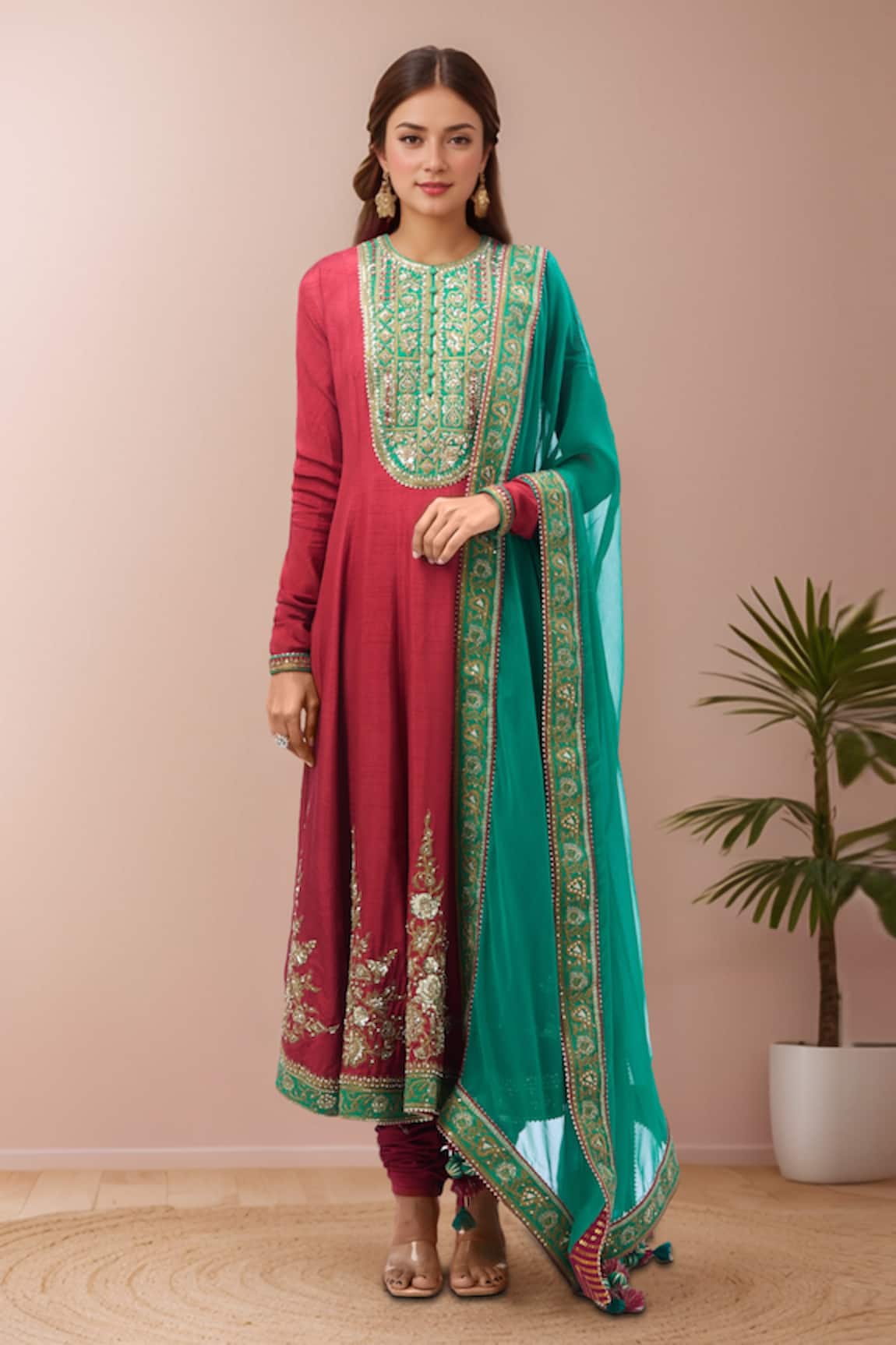 Torani Zardozi Embroidered Anarkali Set