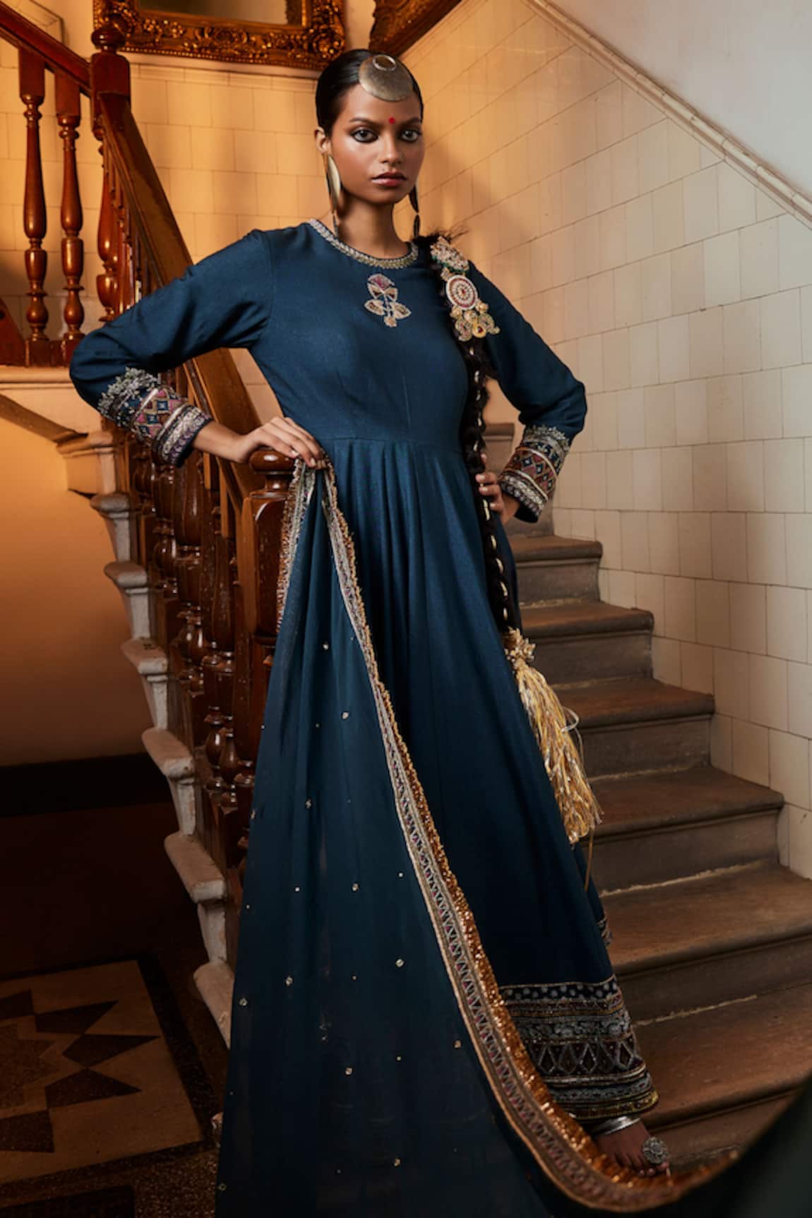 Saahiil Kapoor Aafiya Zardozi Embroidered Anarkali Set