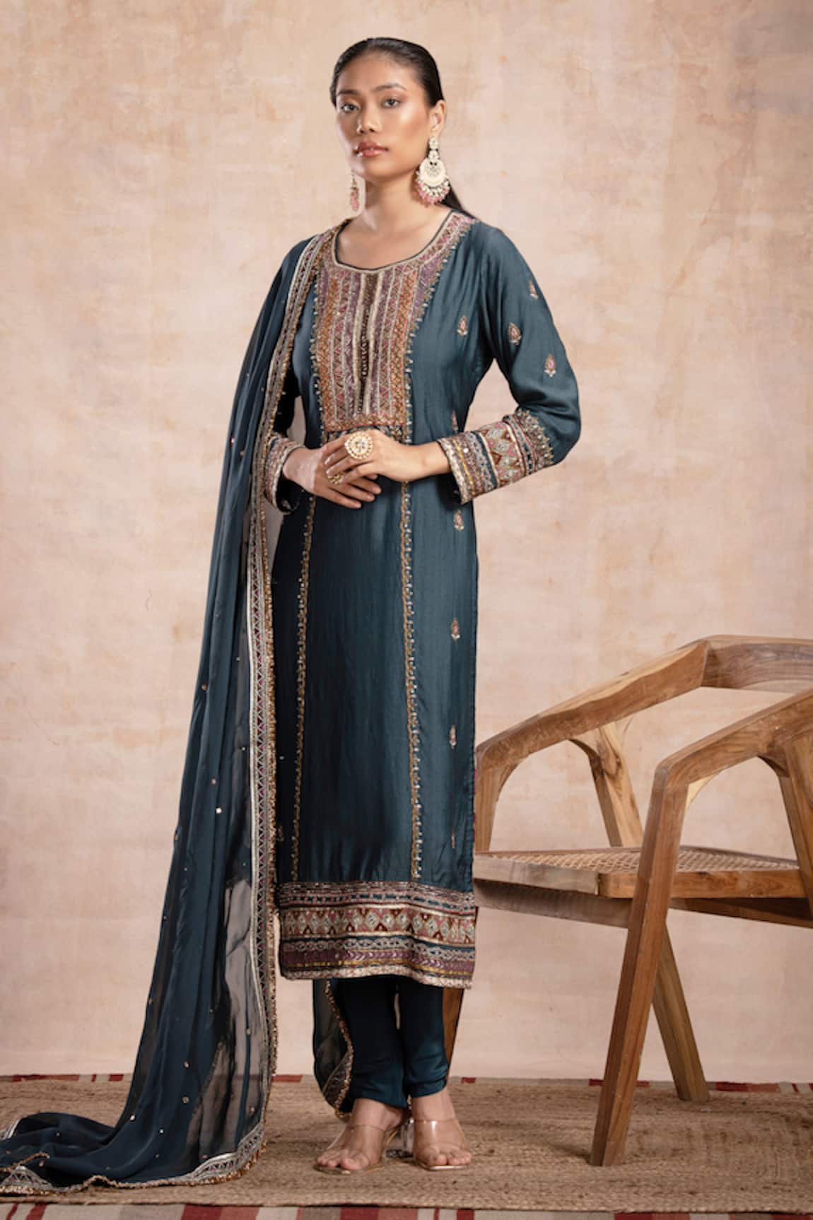 Saahiil Kapoor Rabia Mirror Embroidered Kurta Set
