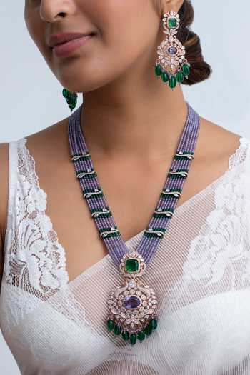 Zevar King Rose Gold Pendant Necklace Set