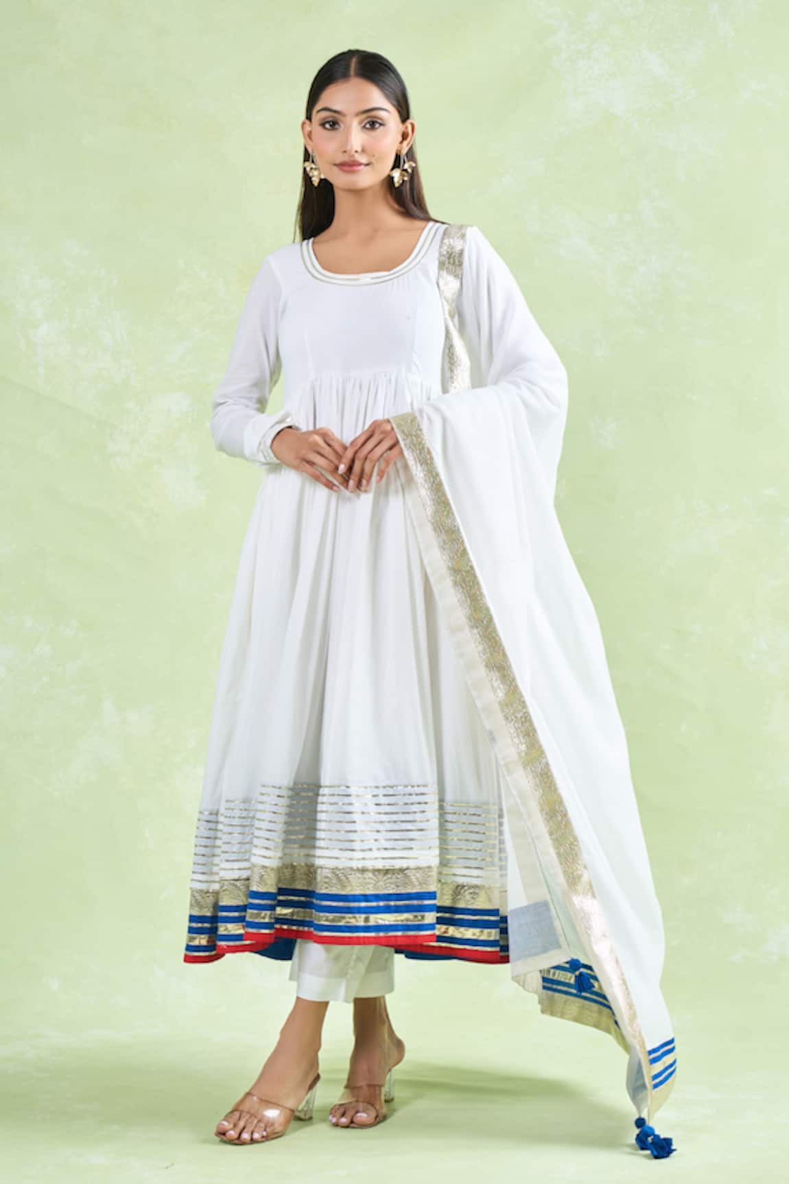 Samyukta Singhania Gota Work Anarkali Pant Set 