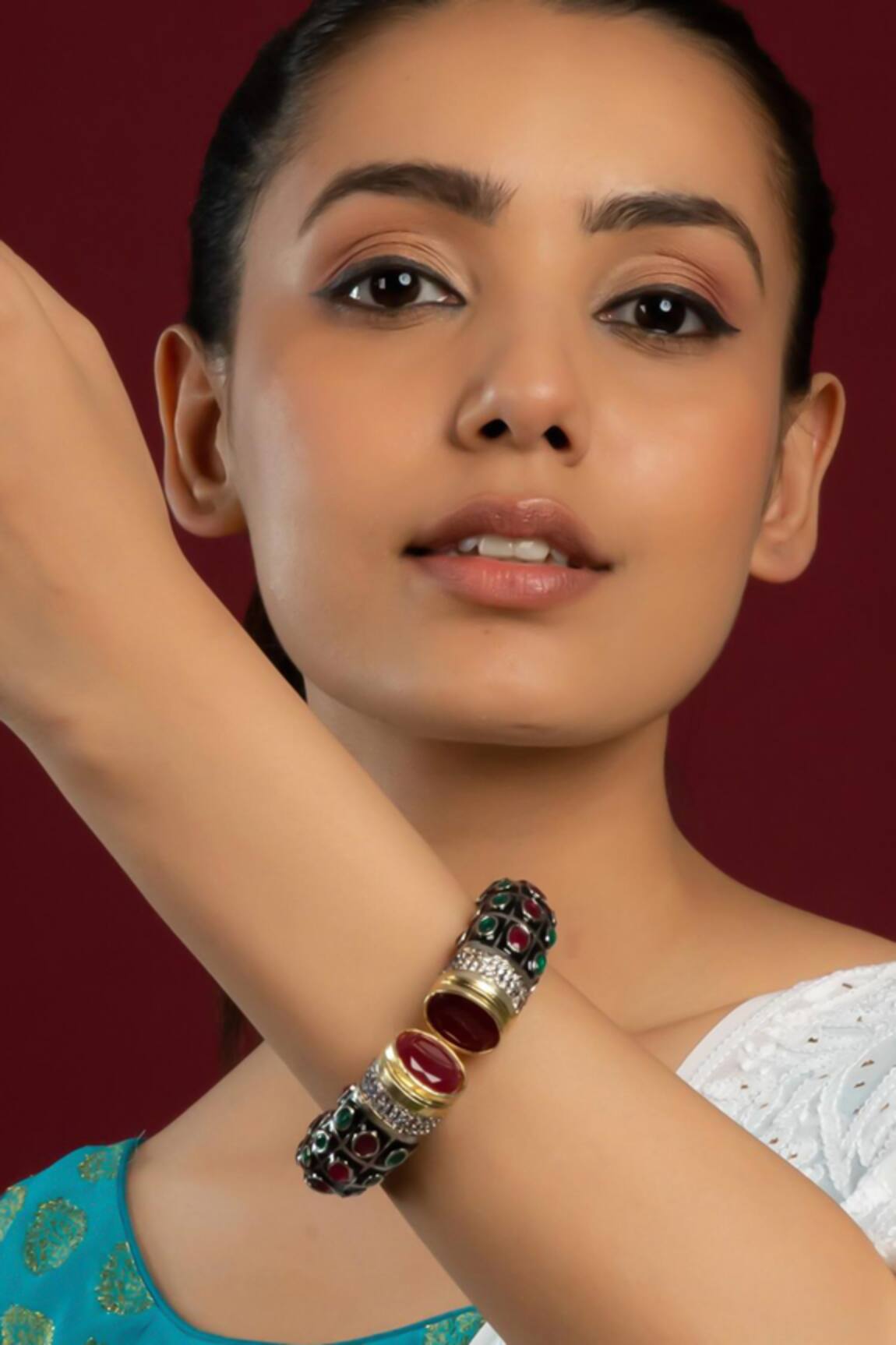 Queens Jewels Victorian Stone Embellished Bracelet 