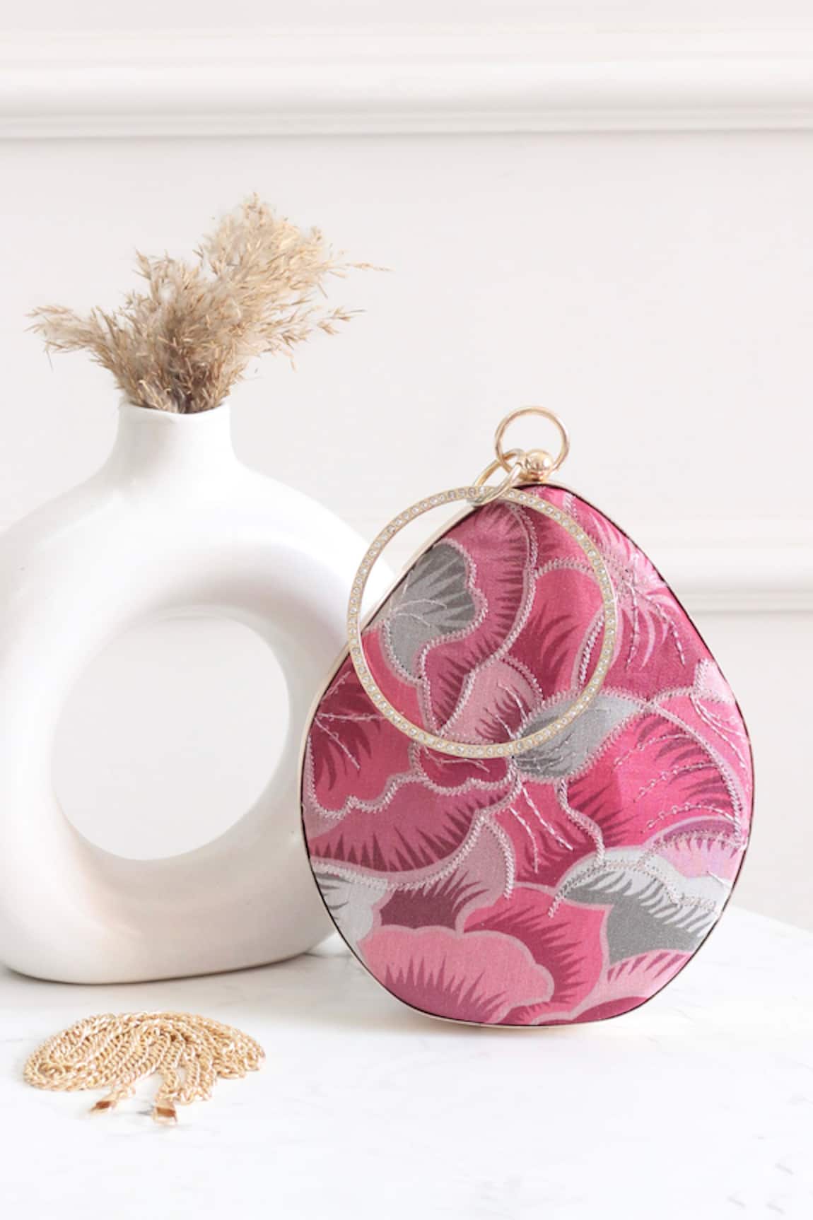 Boxwish By Bhumika Floral Ombre Printed Clutch 