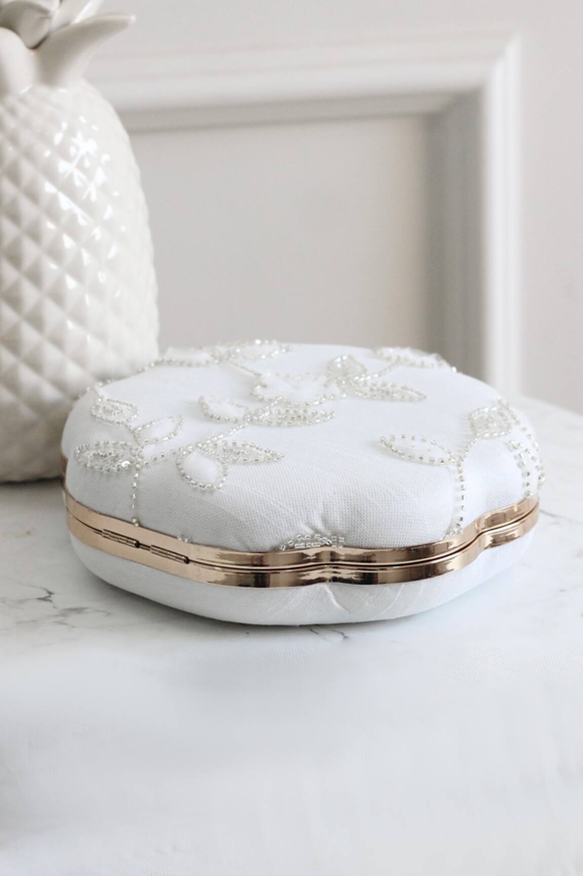 Boxwish By Bhumika 3D Floral Applique Clutch 