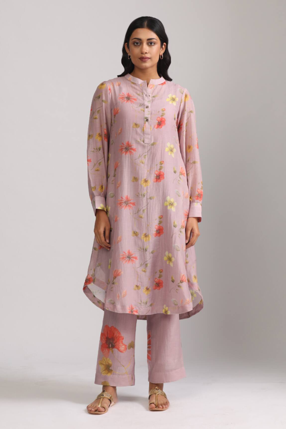 Trendy tokari Botanical Print Kurta Set 