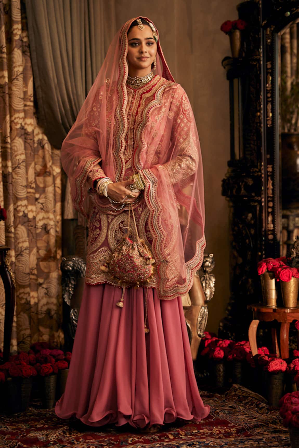Rimple And Harpreet Narula Embroidered Kurta Sharara Set