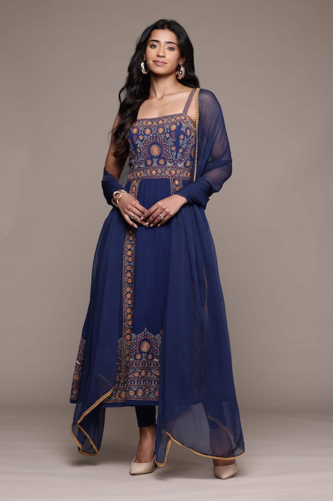 Ritu Kumar Dharohar Blue Kurta Set 