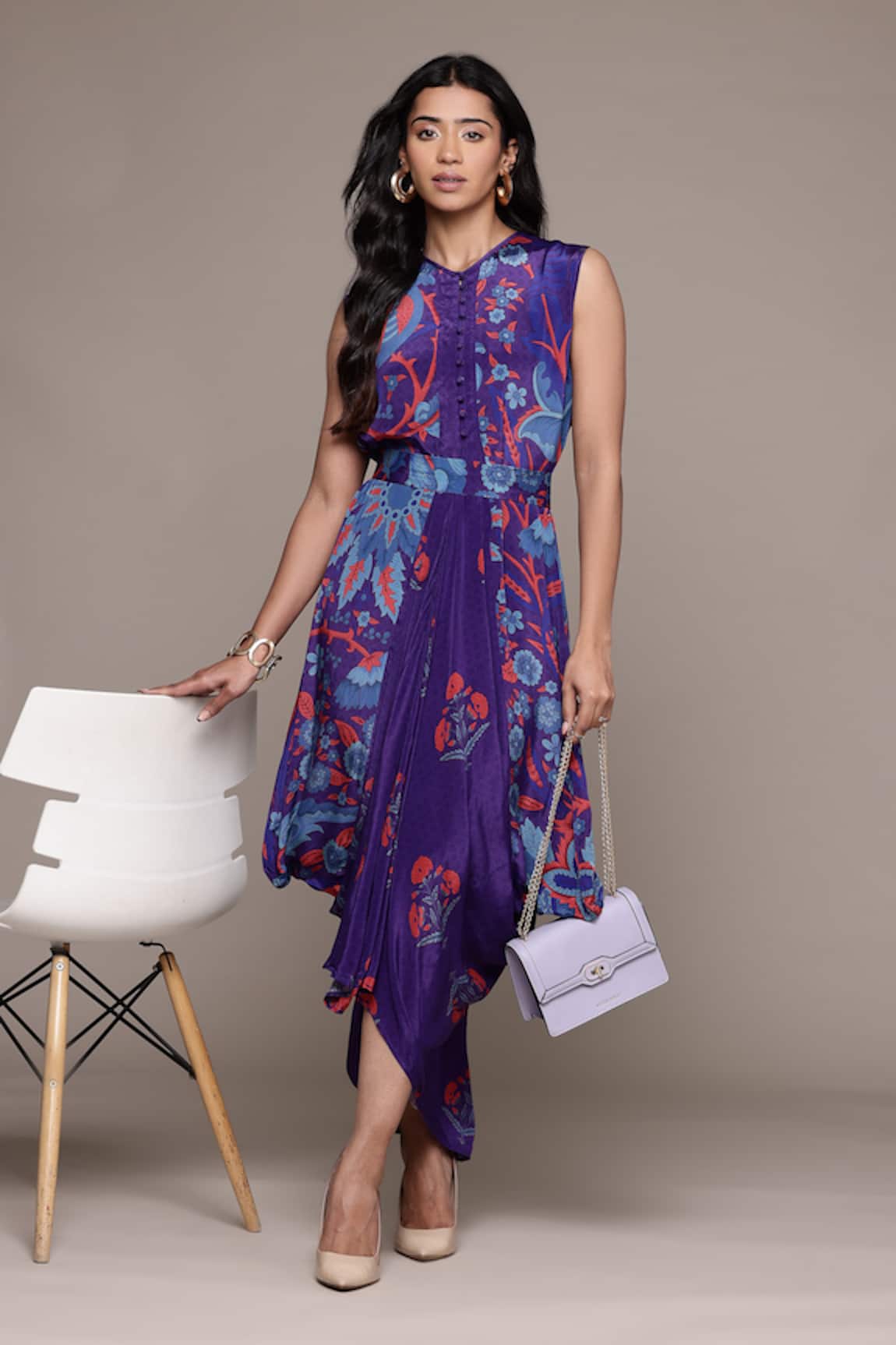 Ritu Kumar Poppy Pushpanjali K Midi Dress 