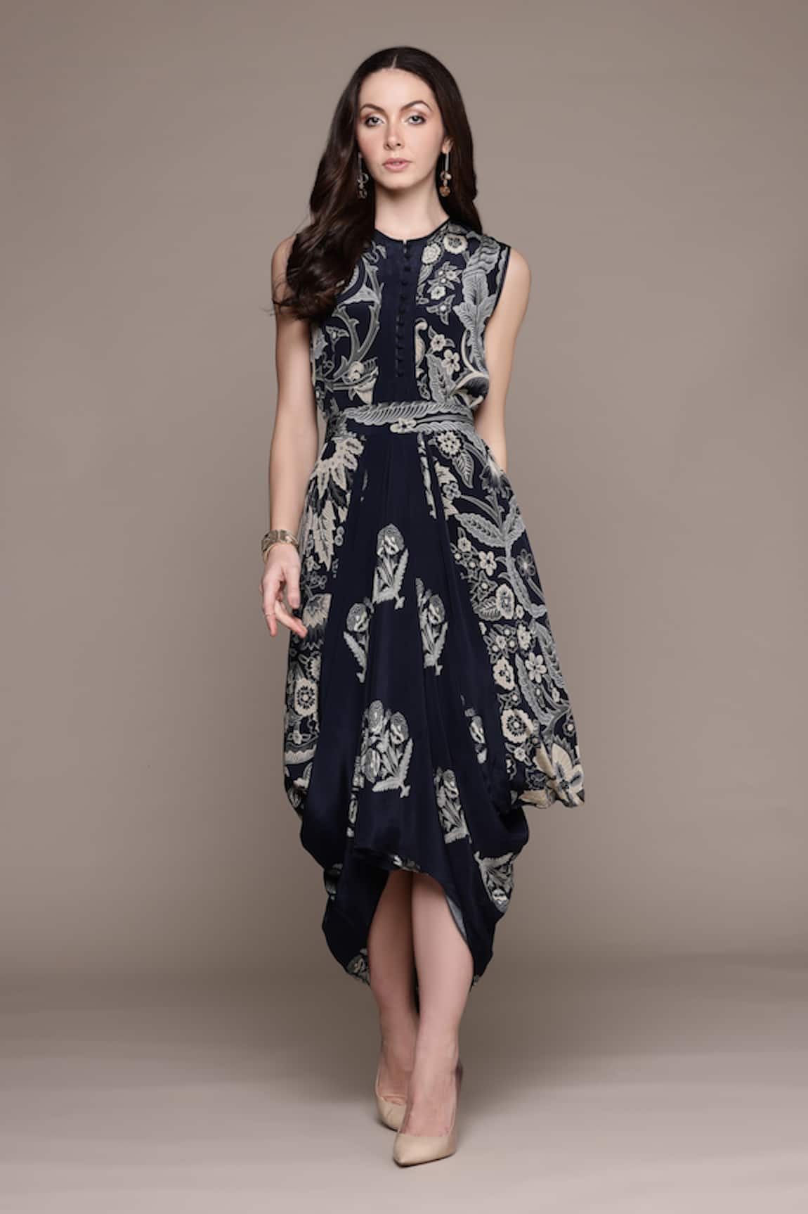 Ritu Kumar Poppy Pushpanjali K Midi Dress 