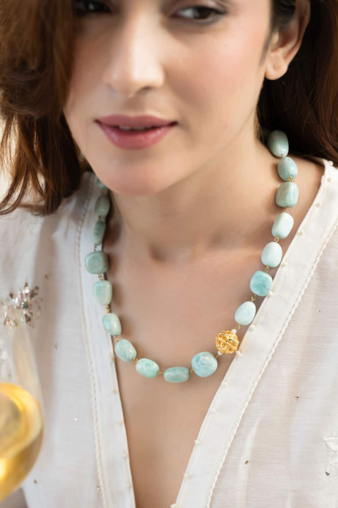 Do Taara Larimar Stone Necklace