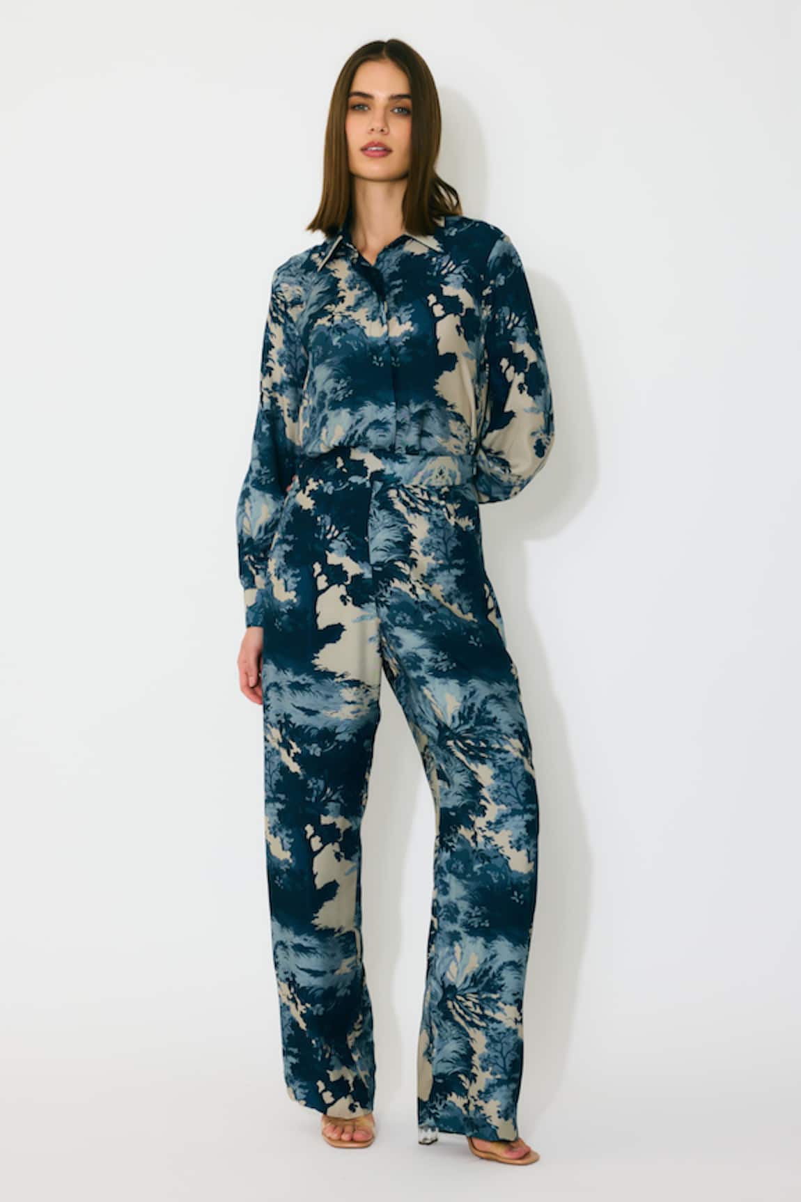 Koai Toile Print Blue Shirt 