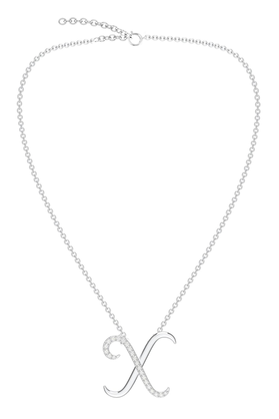 Kicky & Perky Moissanite Silver Pendant Necklace 