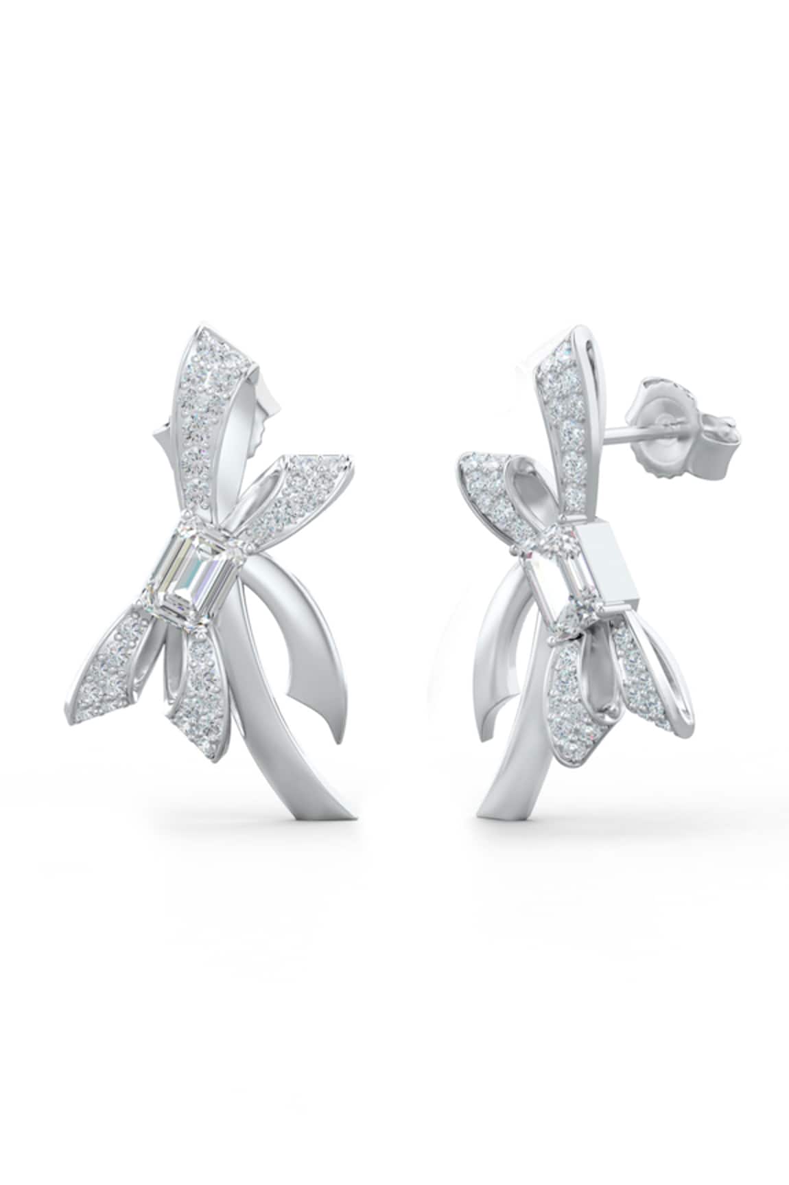 Kicky & Perky Designer Moissanite Stud Earrings 