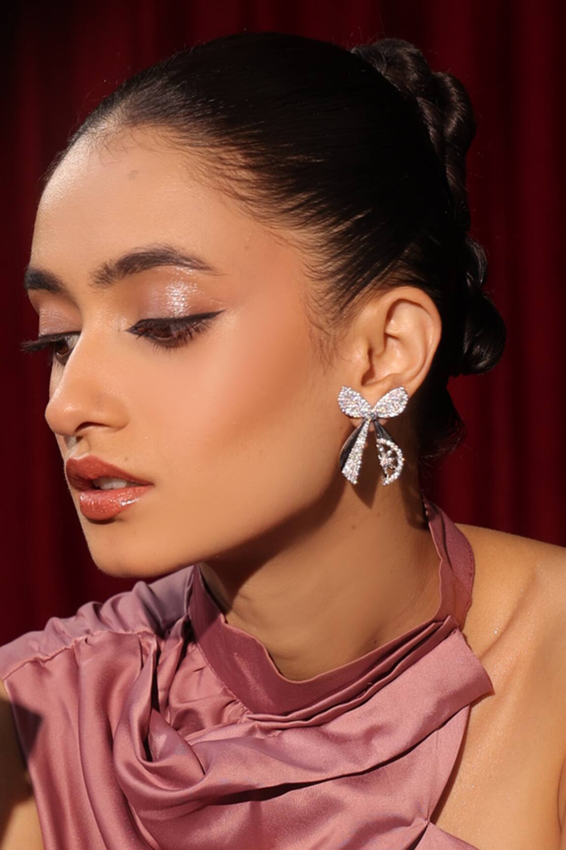 Kicky & Perky Designer Moissanite Dangler Earrings 