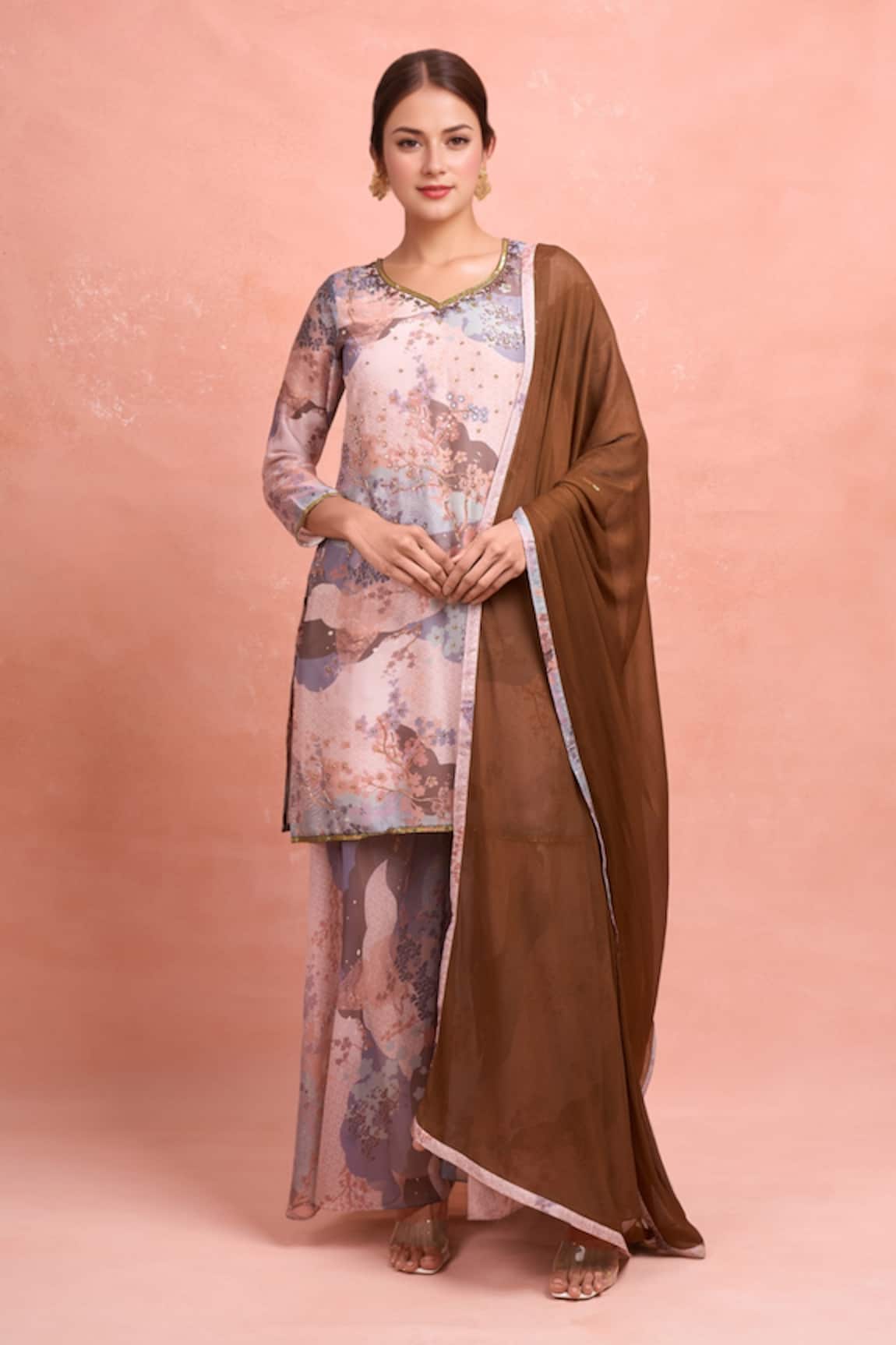 Samyukta Singhania Multi Color Digital Print Kurta Set 