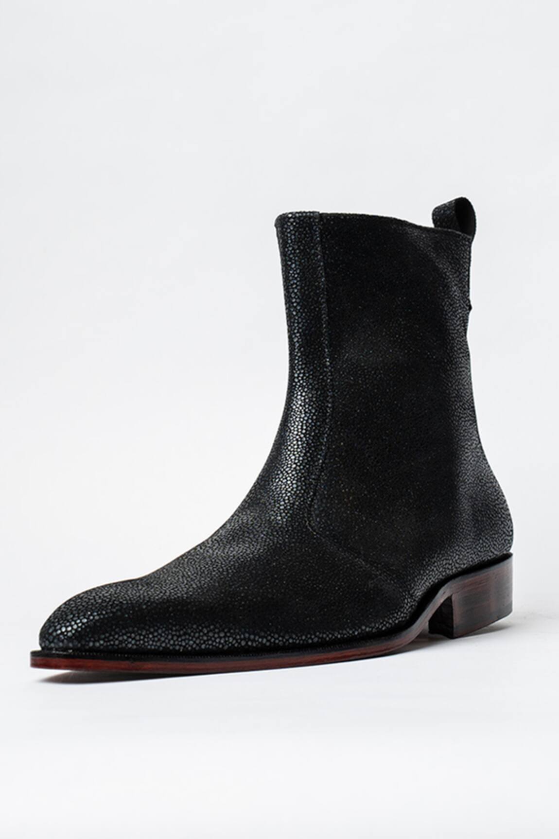 Kavith Square Toe Cowboy Ankle Boots