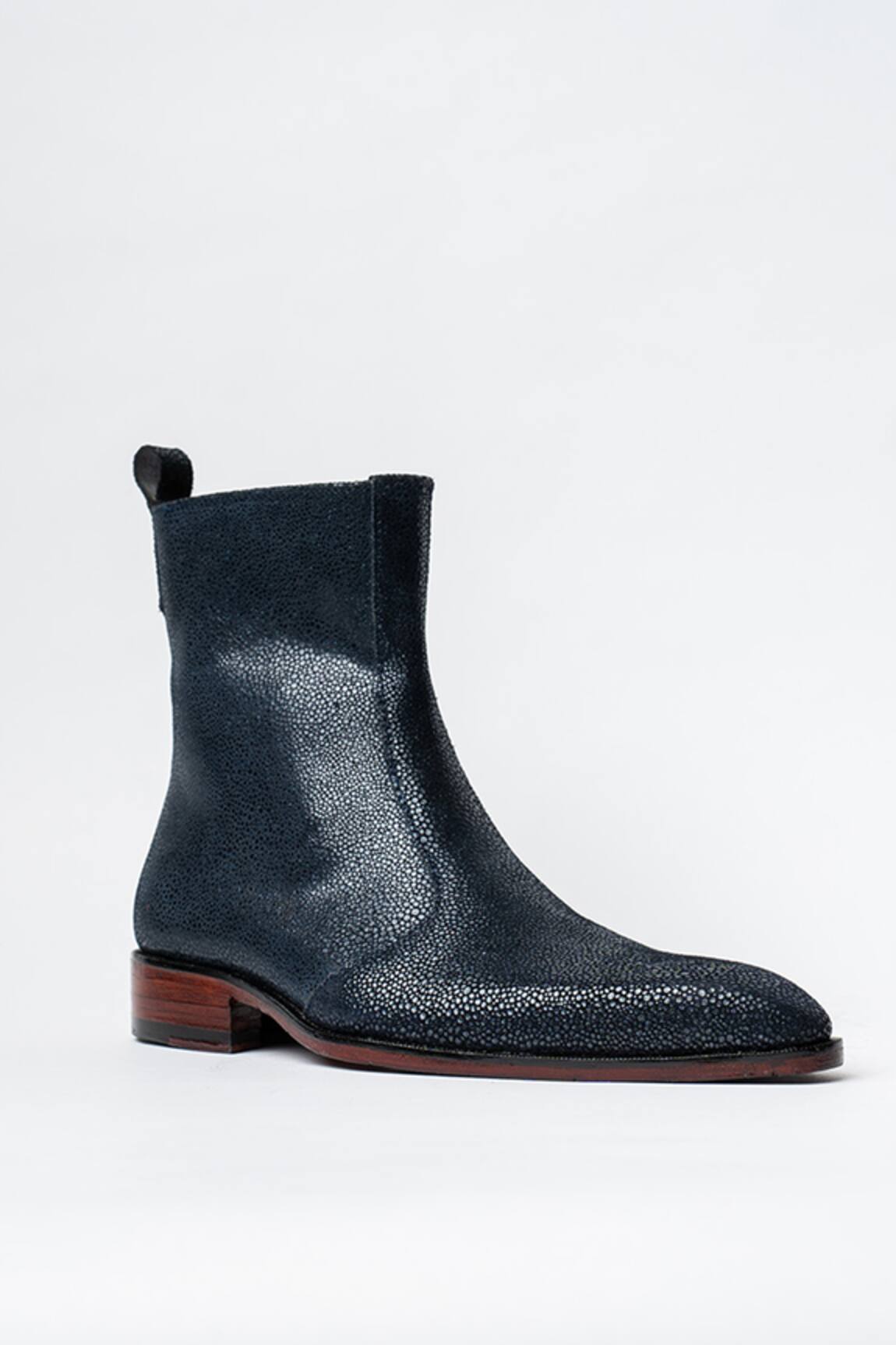 Kavith Square Toe Cowboy Ankle Boots