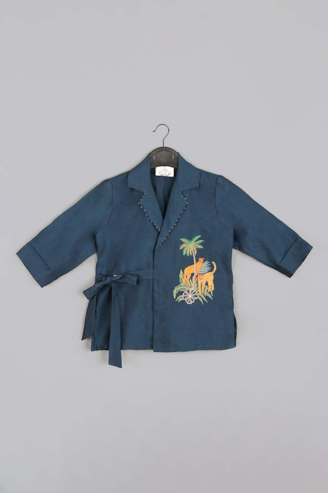 Little Brats Cheetah Threadwork Top With Pant 