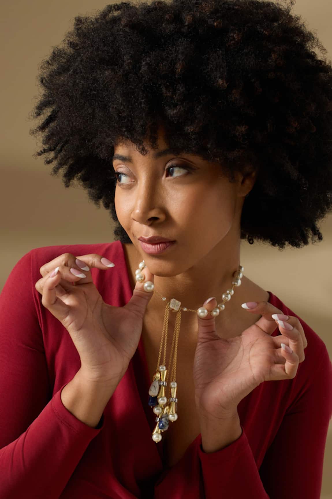 Joules By Radhika Maravilla Multicolor Pearl Necklace