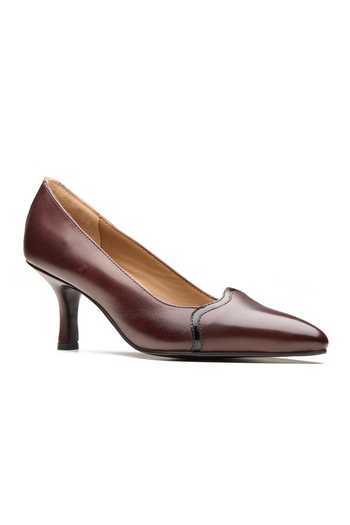 Dang Shoes Chestnut Genuine Leather Heels 