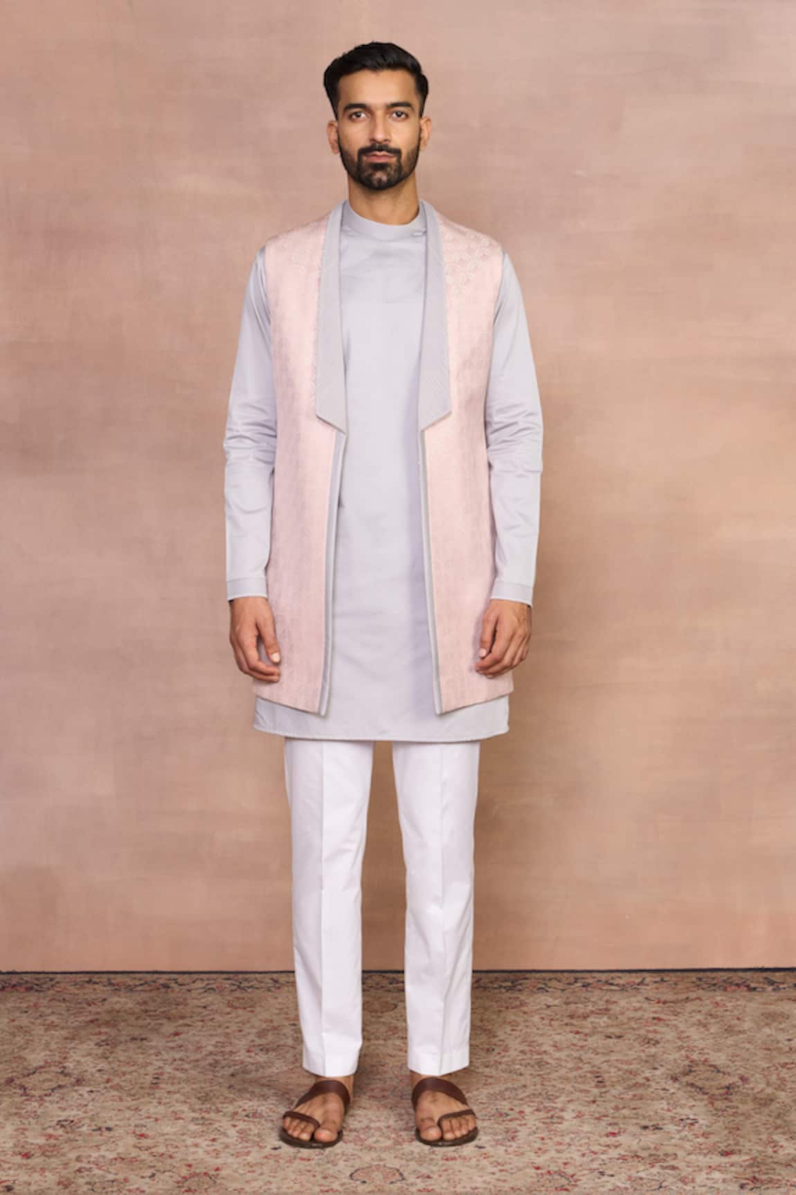 Gargee Designers Peach Bundi Set 