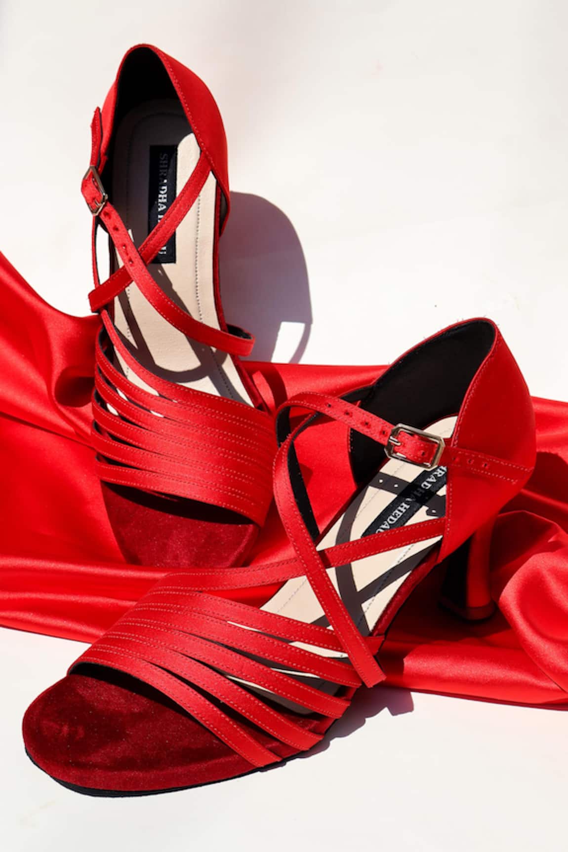 Shradha Hedau Footwear Couture Strappy Satin Heels 