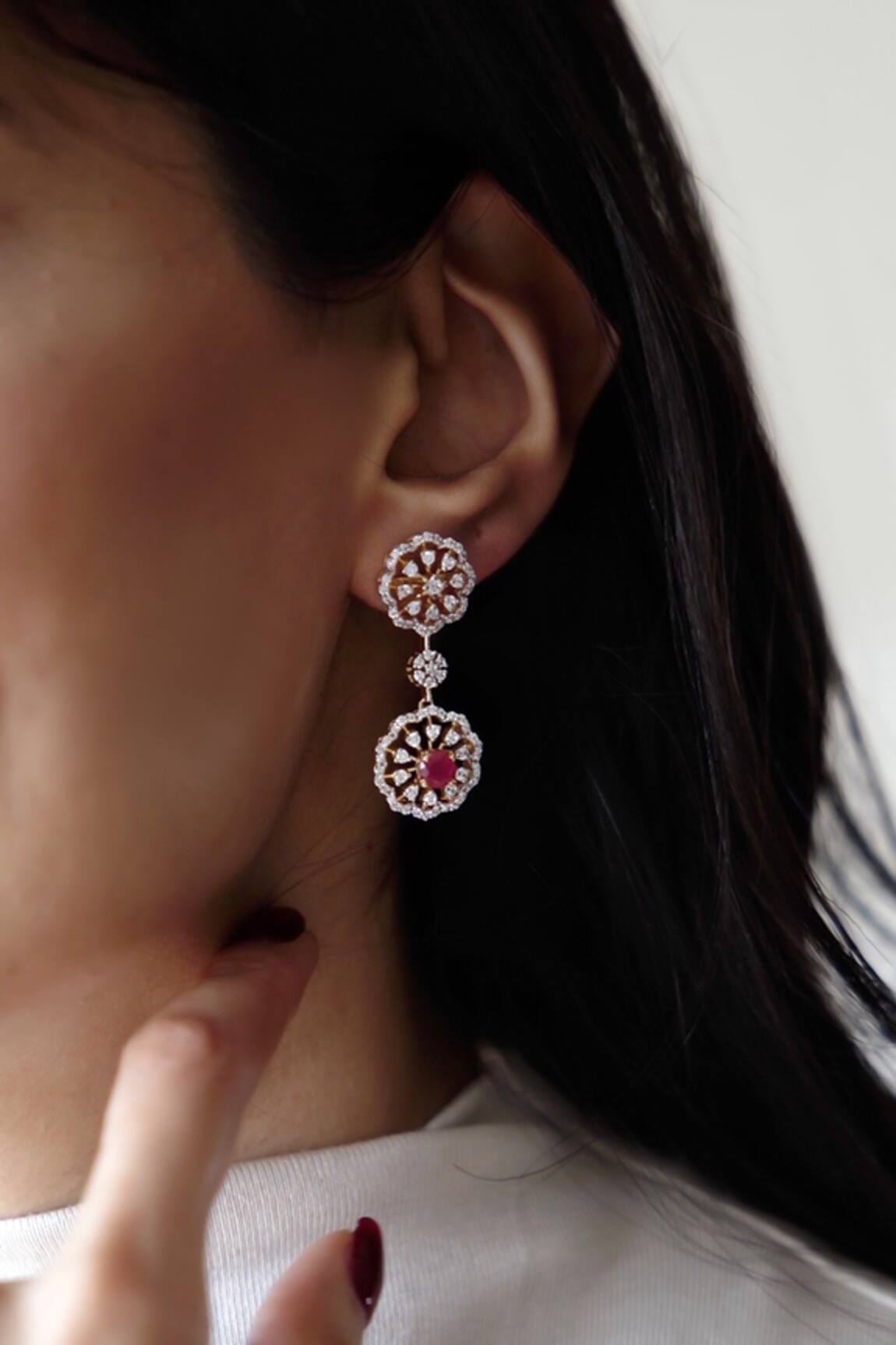 Prata Designer Gulnaz Earrings