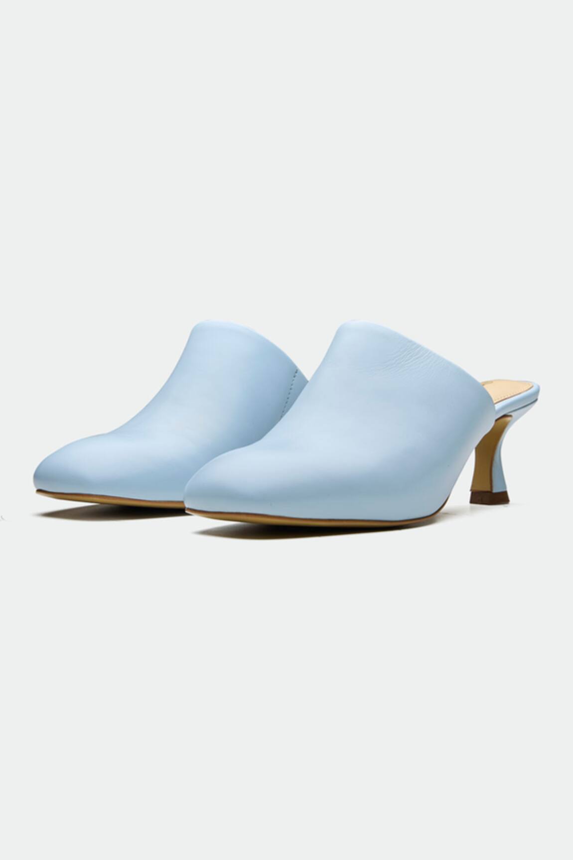 Oroh Crawley Blue Genuine Leather Heels