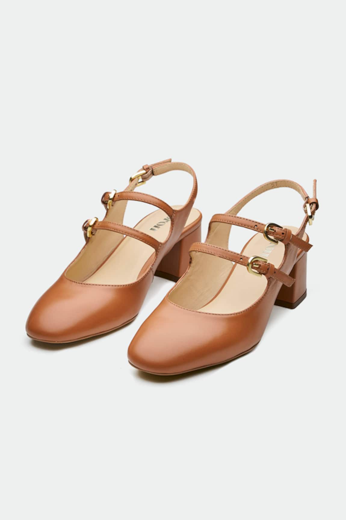 Oroh Brown Genuine Leather Heels 