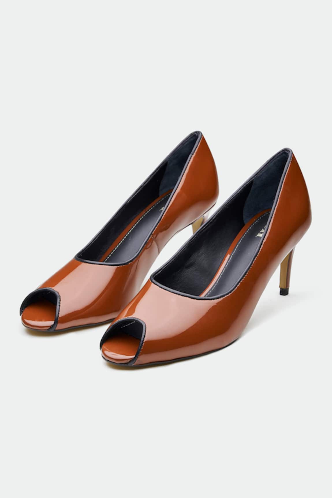 OROH Brown Genuine Leather Heels 