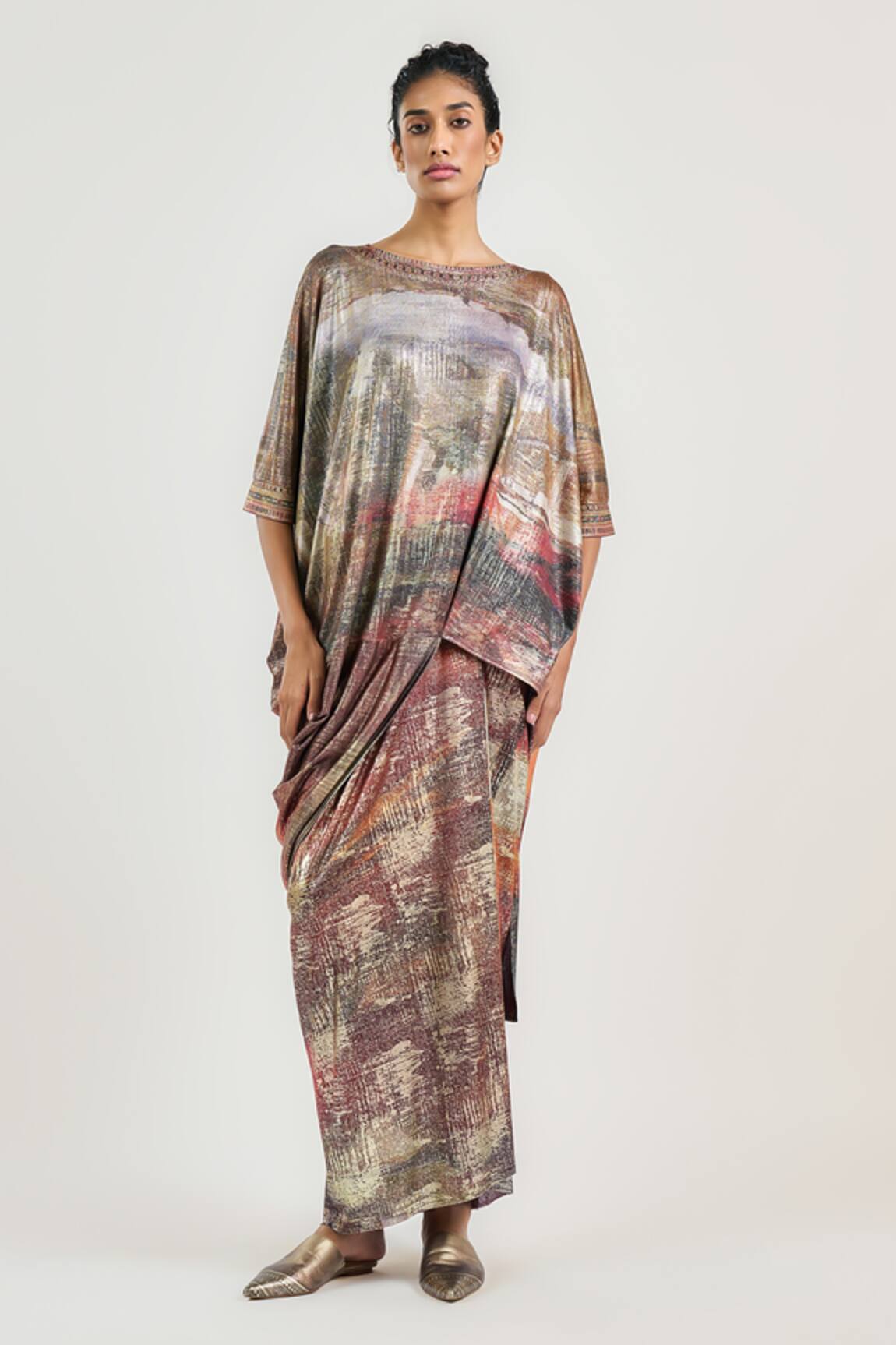 Ott Metallic Ram Kumar Long Skirt 