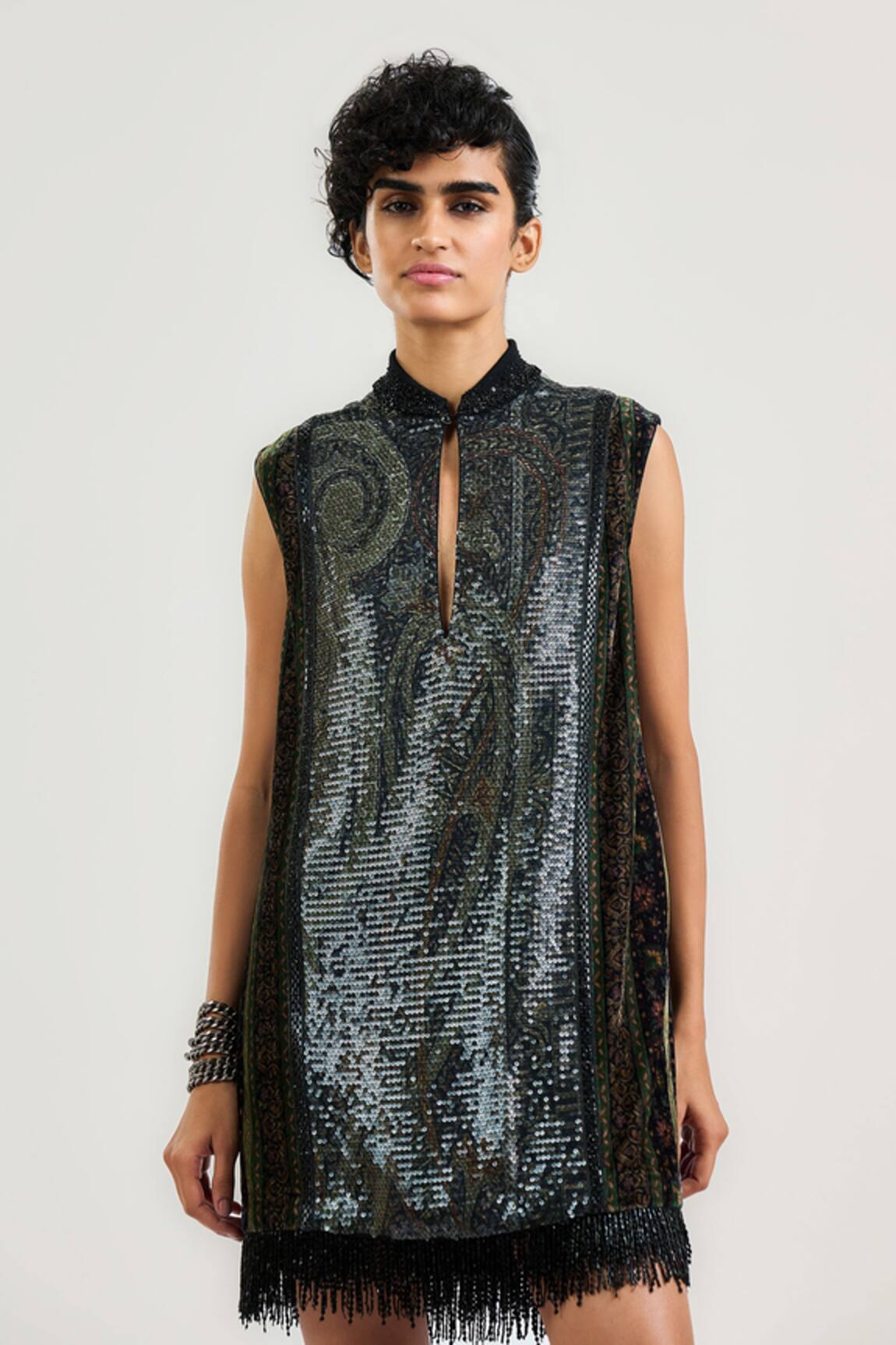 OTT Jamawar Cocktail Dress 