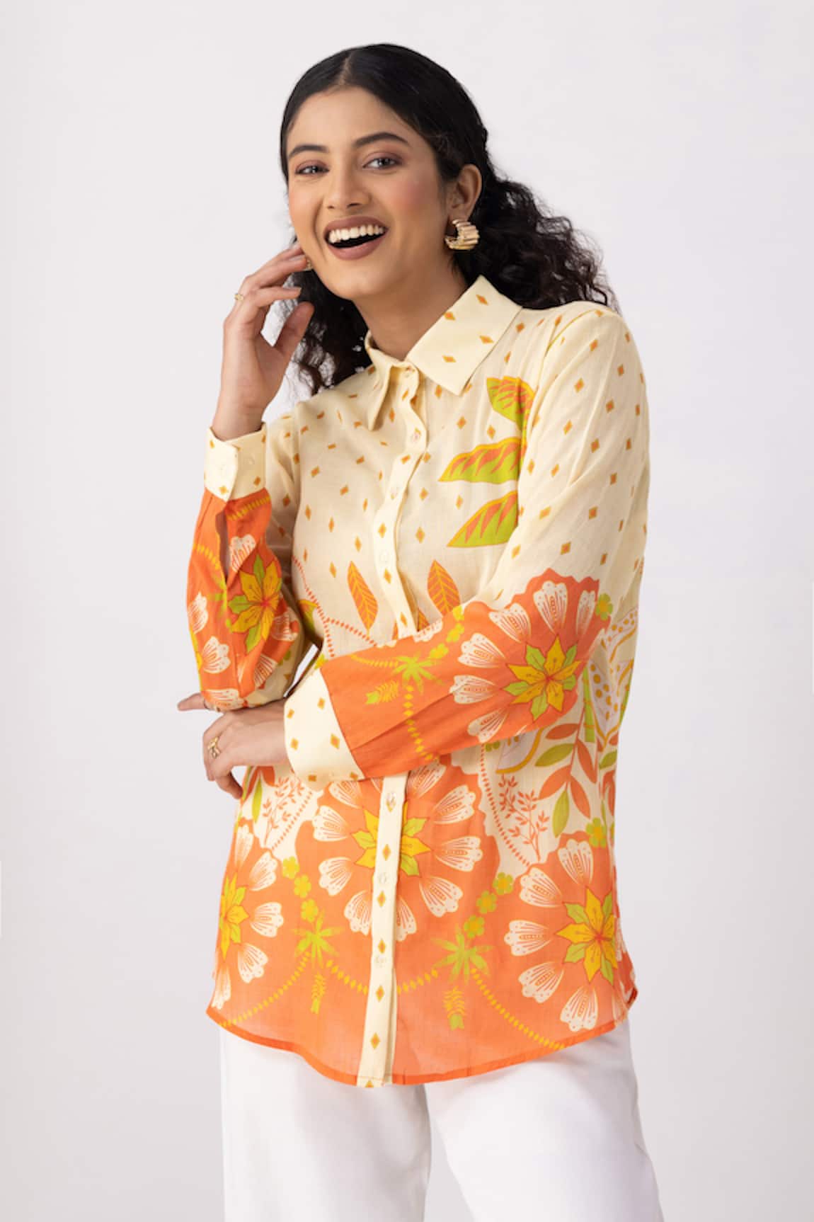 Thee Modern Roots Carnival Palm Bloom Shirt 