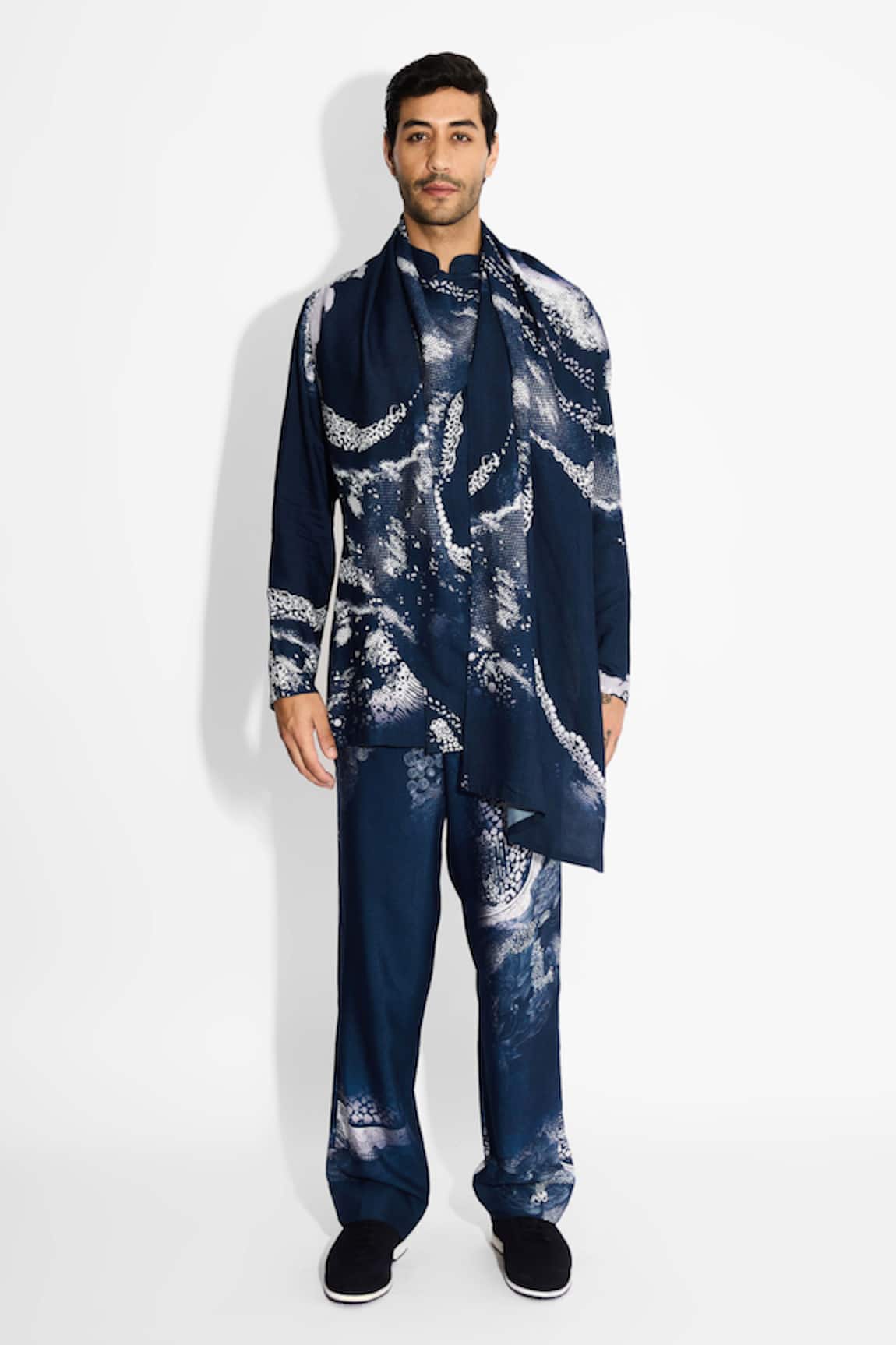 Shasha Gaba MORPH Print Wrap Style Kurta 